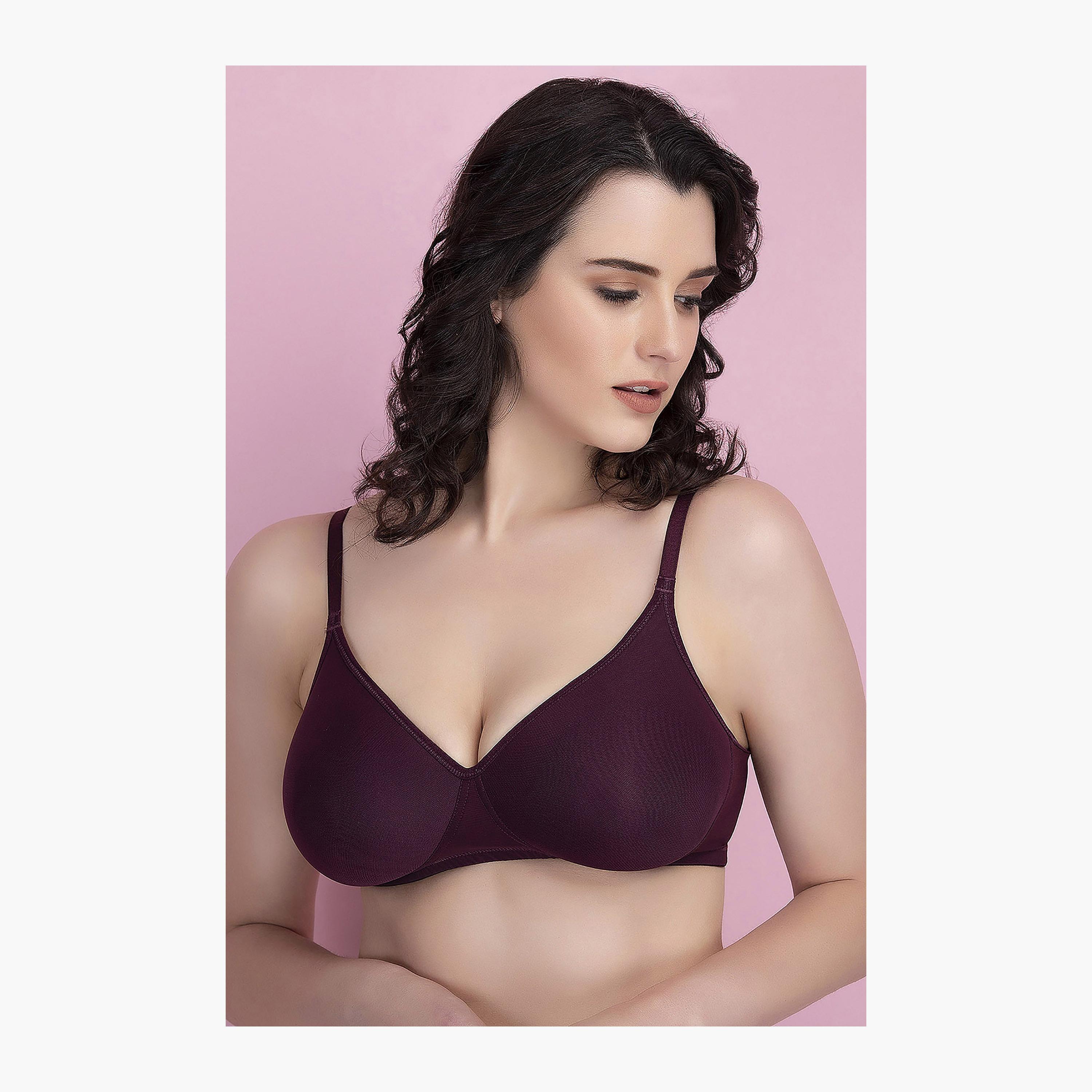 Clovia Solid Padded Non-Wired T-Shirt Bra-women-clothing-lingerie-bras-image-1