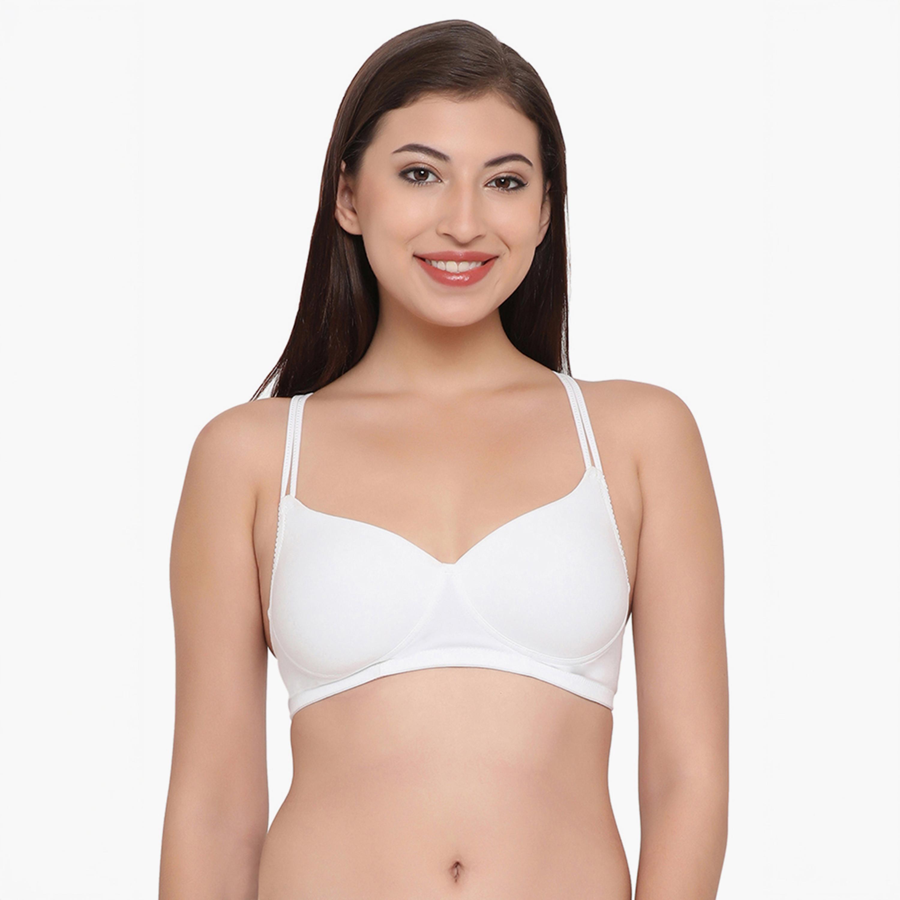 Clovia Cotton Padded Non-Wired Racerback Women's T-Shirt Bra-women-clothing-lingerie-bras-image-1