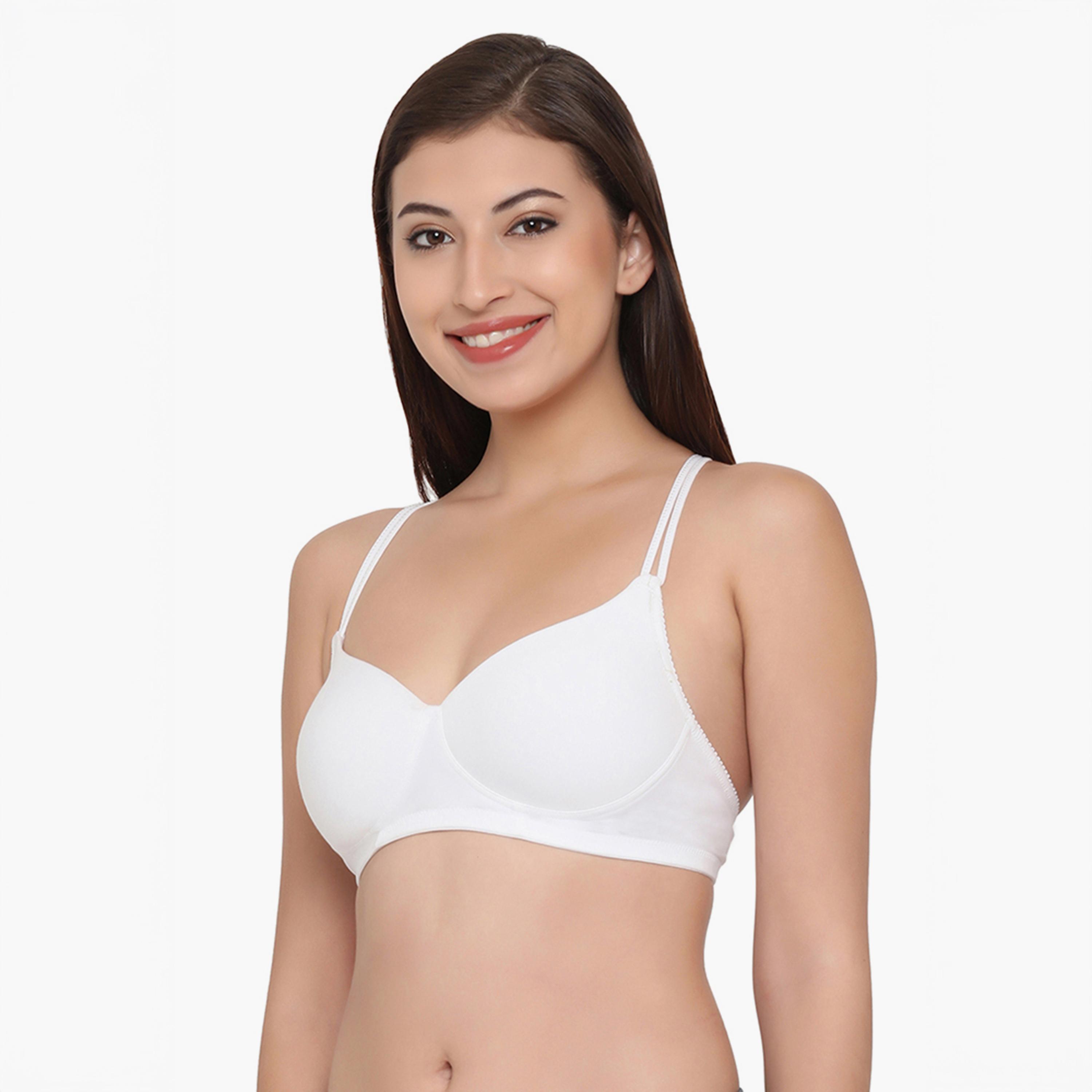 Clovia Cotton Padded Non-Wired Racerback Women's T-Shirt Bra-women-clothing-lingerie-bras-image-2