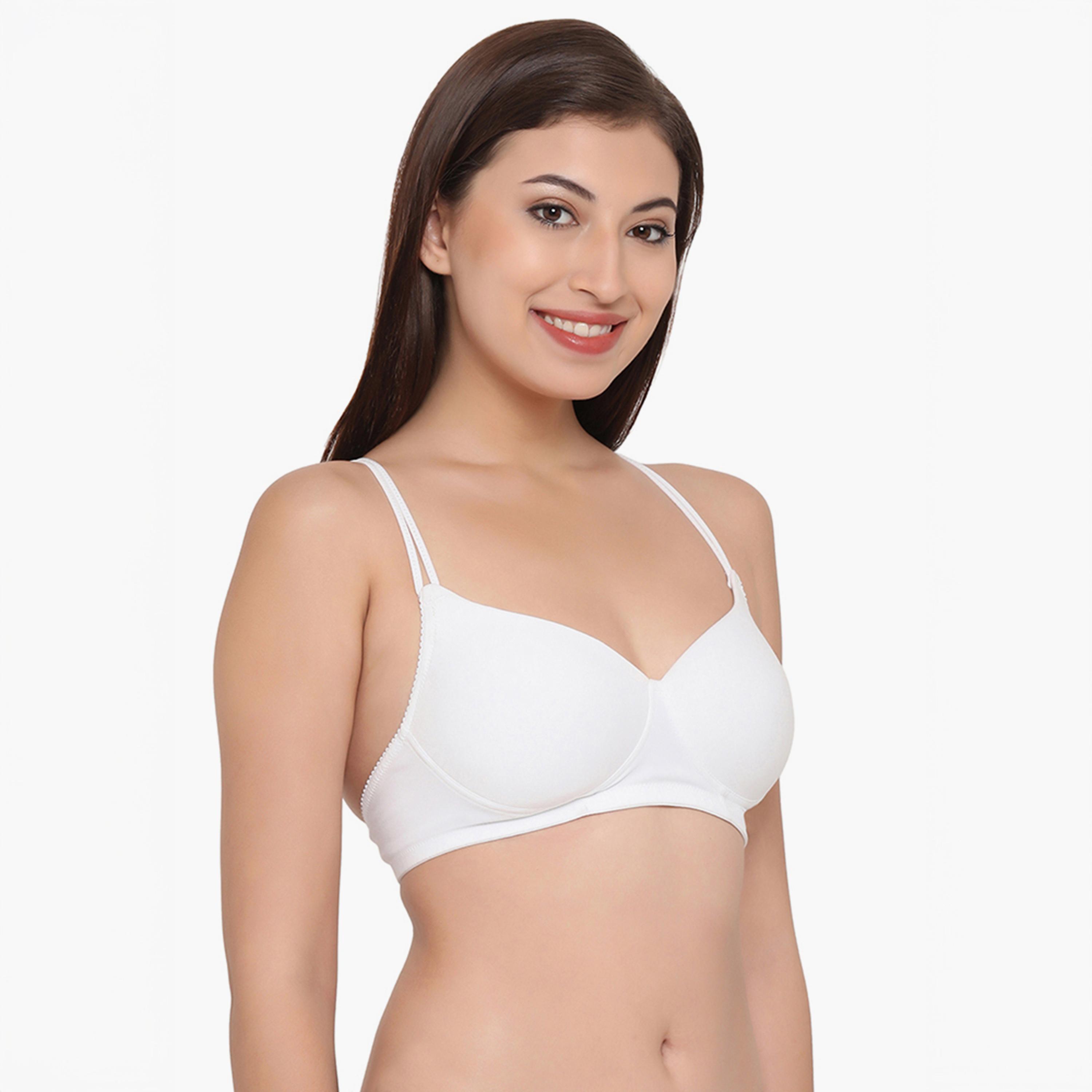 Clovia Cotton Padded Non-Wired Racerback Women's T-Shirt Bra-women-clothing-lingerie-bras-image-3