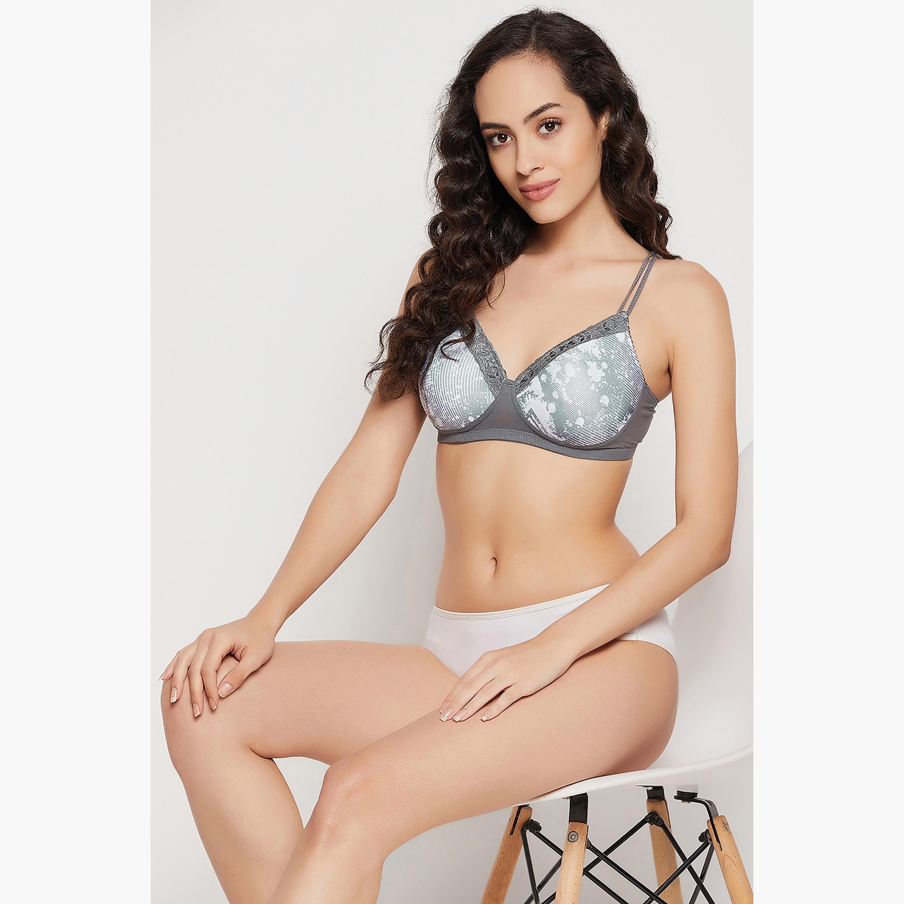 حمالة صدر ذات تي شيرت كوب كامل بمبطن غير سلكية ومطبوعة من كلوفيا-women-clothing-lingerie-bras-image-1