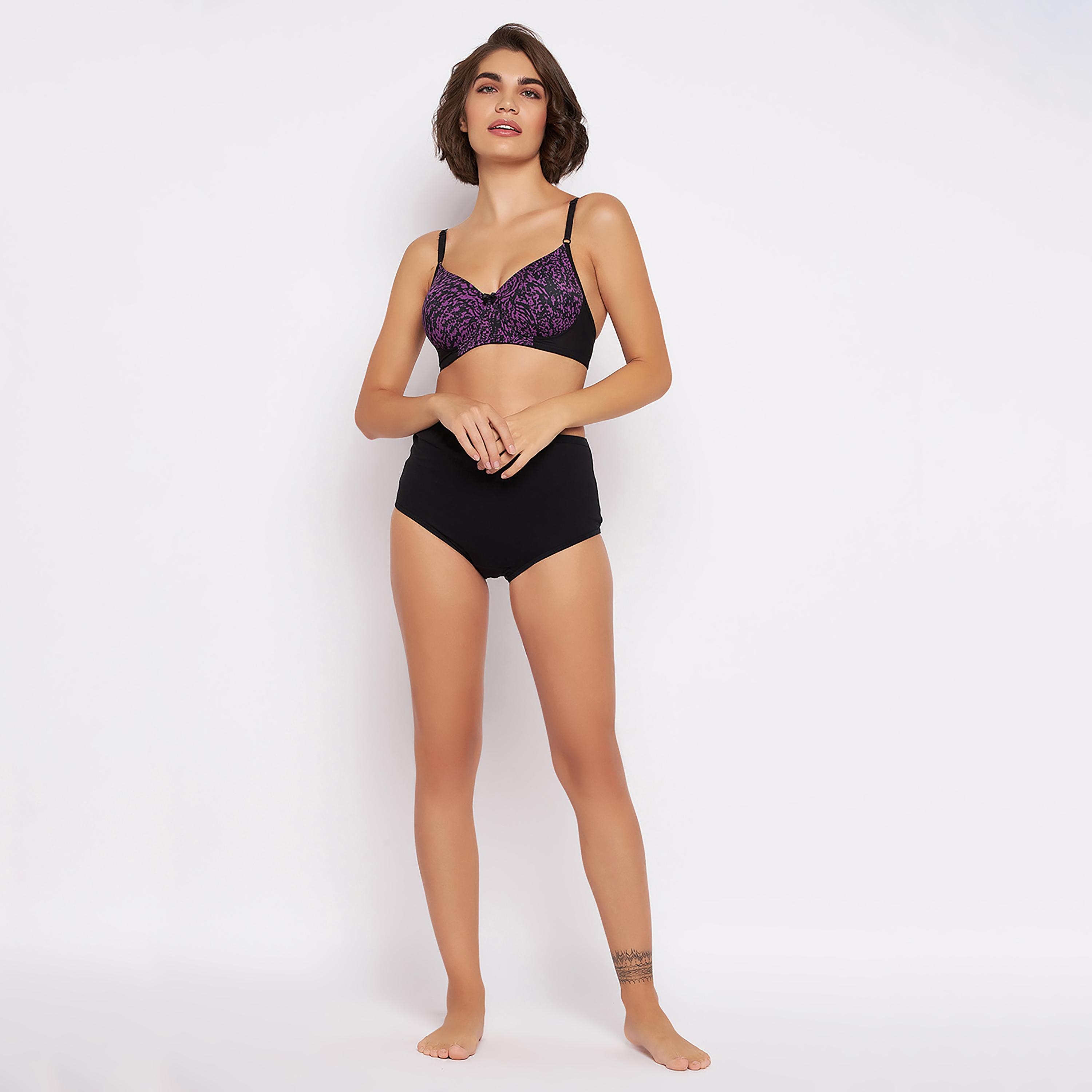 Clovia Printed Padded Non-Wired Full Cup T-Shirt Bra-women-clothing-lingerie-bras-image-5