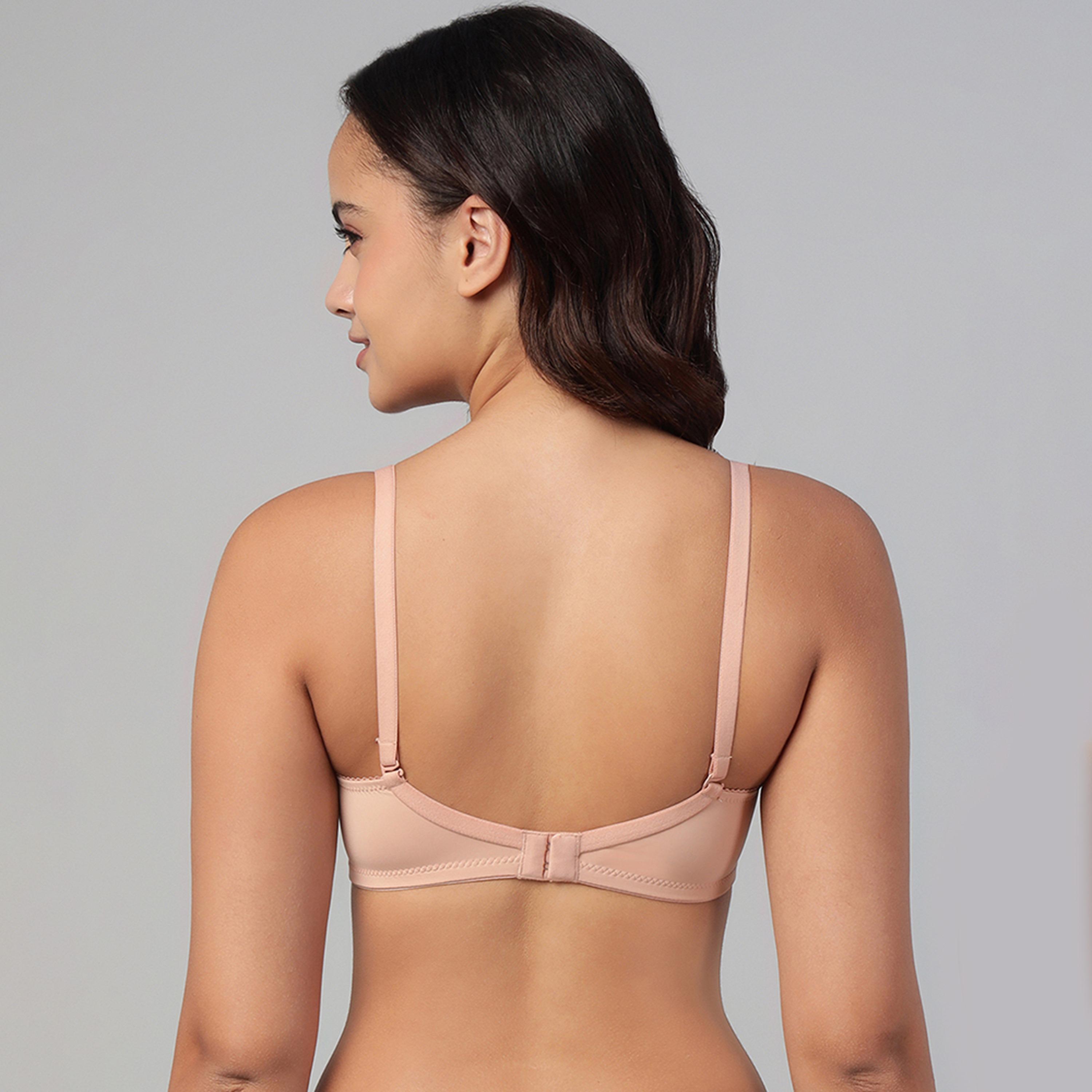حمالة صدر تي شيرت مبطنة، بدون سلك، بتغطية كاملة، متعددة الارتداء - نود من كلوفيا-women-clothing-lingerie-bras-image-4