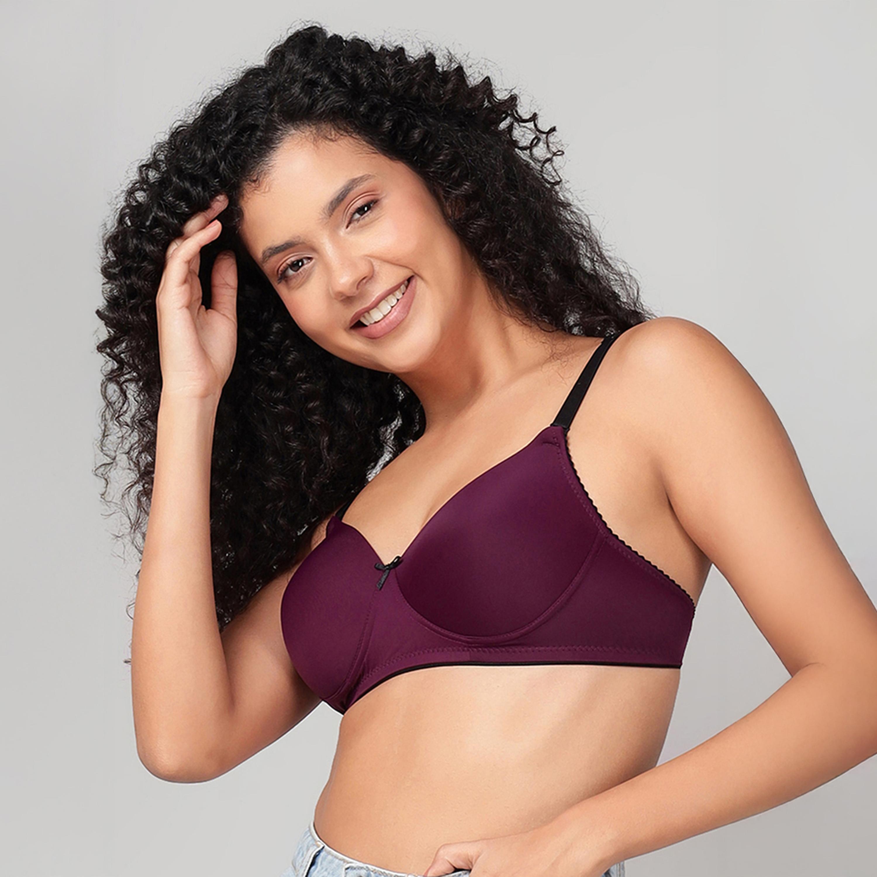حمالة صدر تي شيرت مبطنة، بدون سلك، متعددة الارتداء من كلوفيا-women-clothing-lingerie-bras-image-2