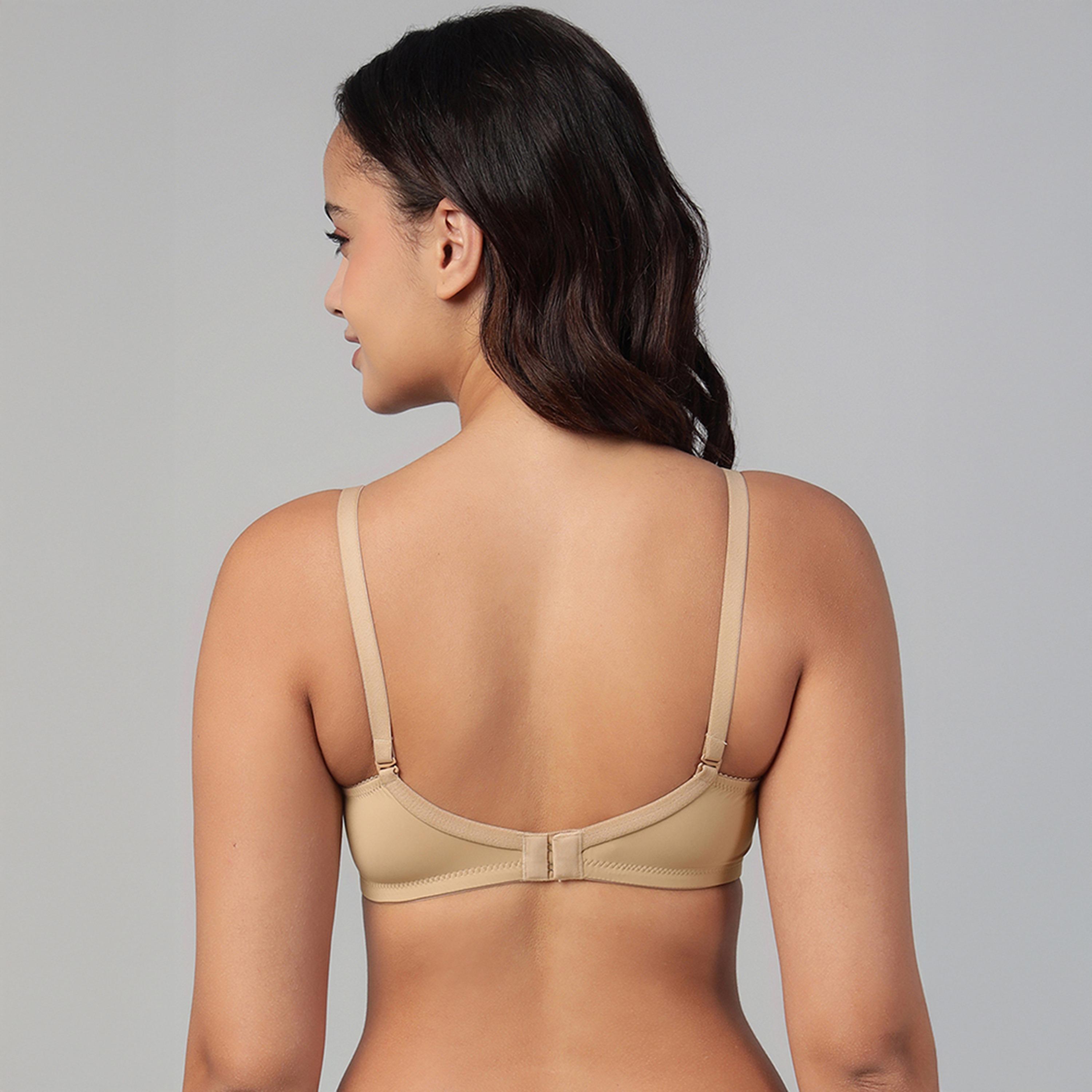 حمالة صدر تي شيرت مبطنة، بدون سلك، بتغطية كاملة، متعددة الارتداء - نود من كلوفيا-women-clothing-lingerie-bras-image-4