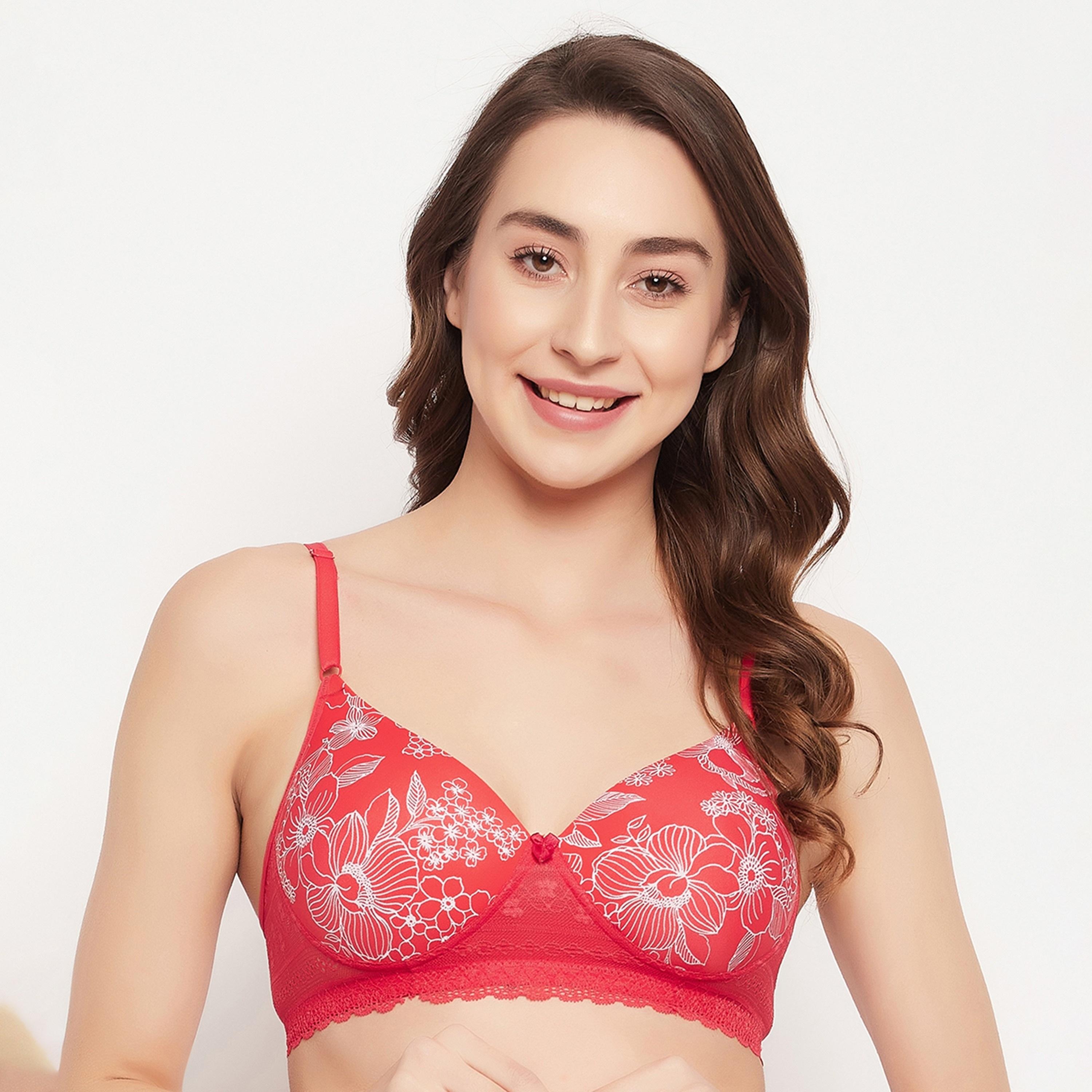 Clovia Floral Padded Non-Wired Full Cup T-Shirt Bra-women-clothing-lingerie-bras-image-5