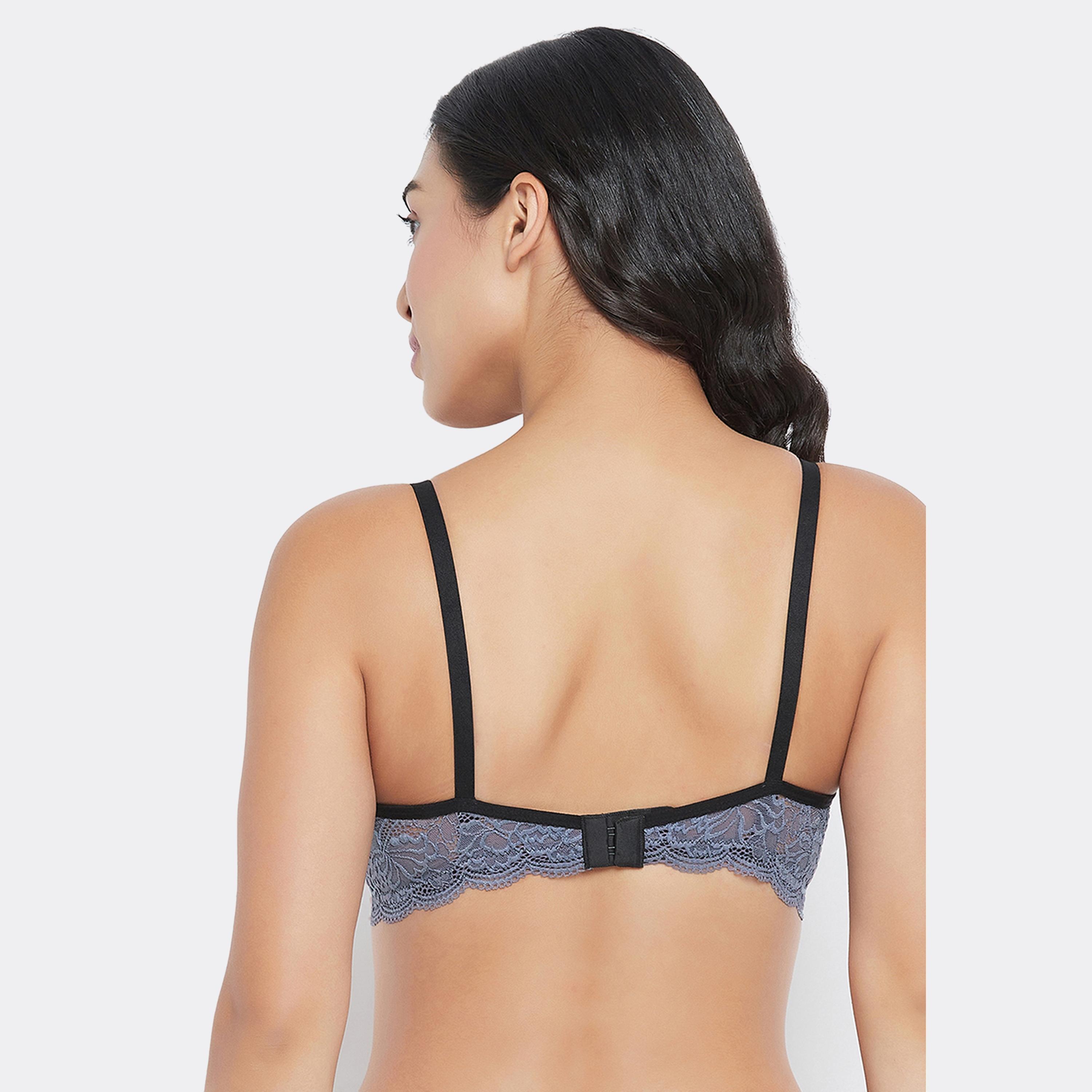 Clovia Padded Non-Wired Full Cup Printed Women's T-shirt Bra in Black - Lace-women-clothing-lingerie-bras-image-4