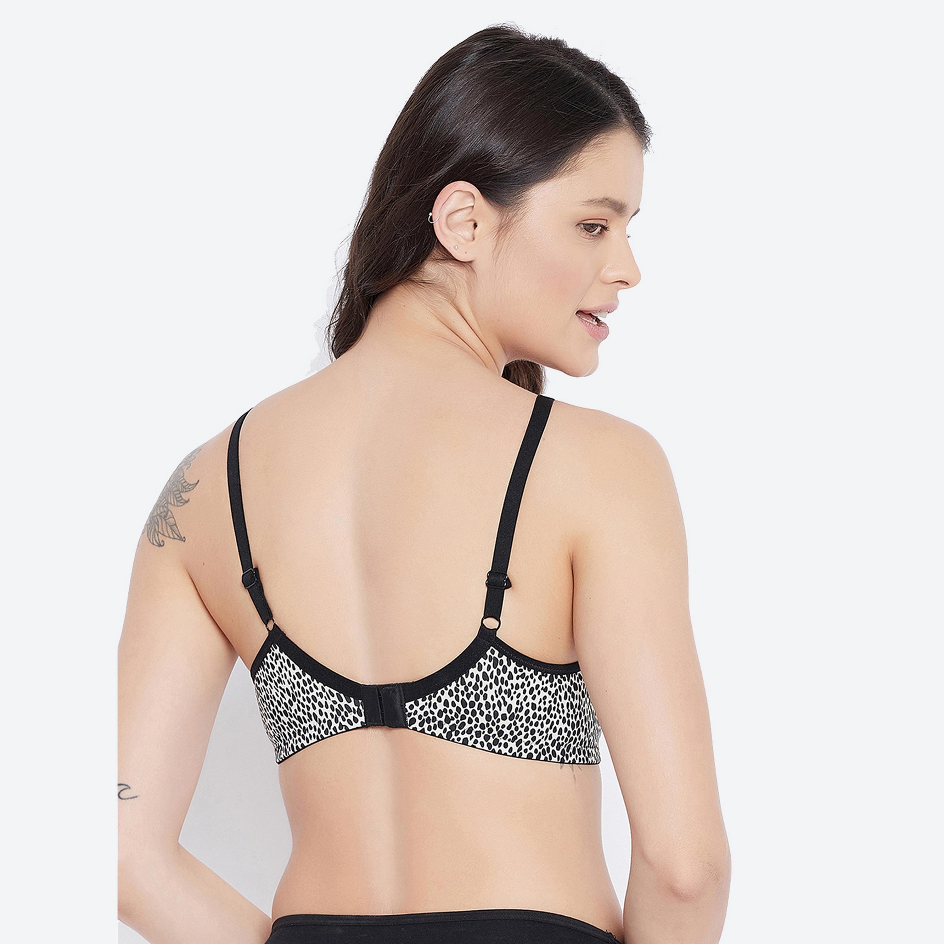 حمالة صدر نسائية مبطنة وغير سلكية من كلوفيا باللون الأسود-women-clothing-lingerie-bras-image-4