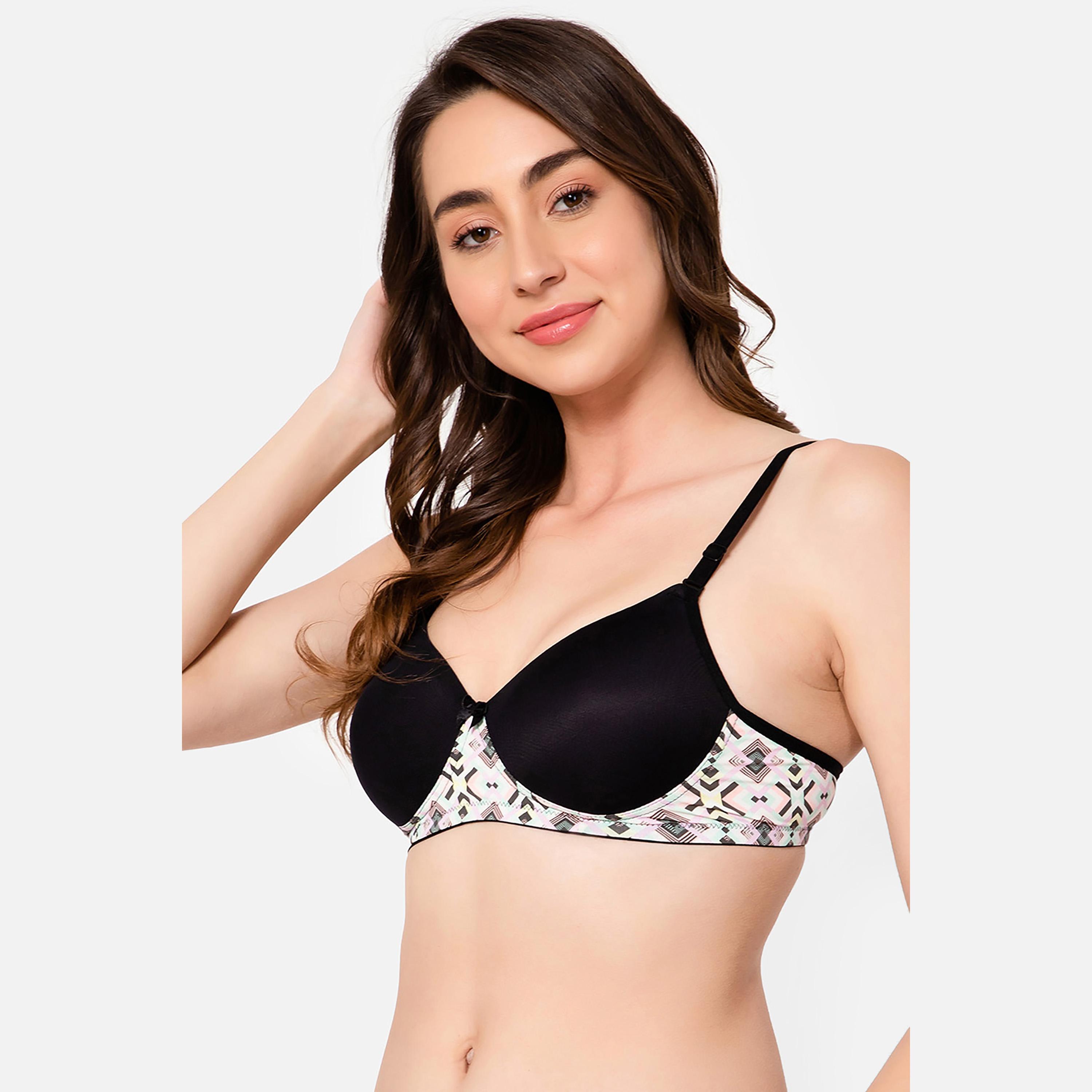 Clovia Padded Non-Wired Full Cup Multiway Women's T-Shirt Bra in Multicolour-women-clothing-lingerie-bras-image-2