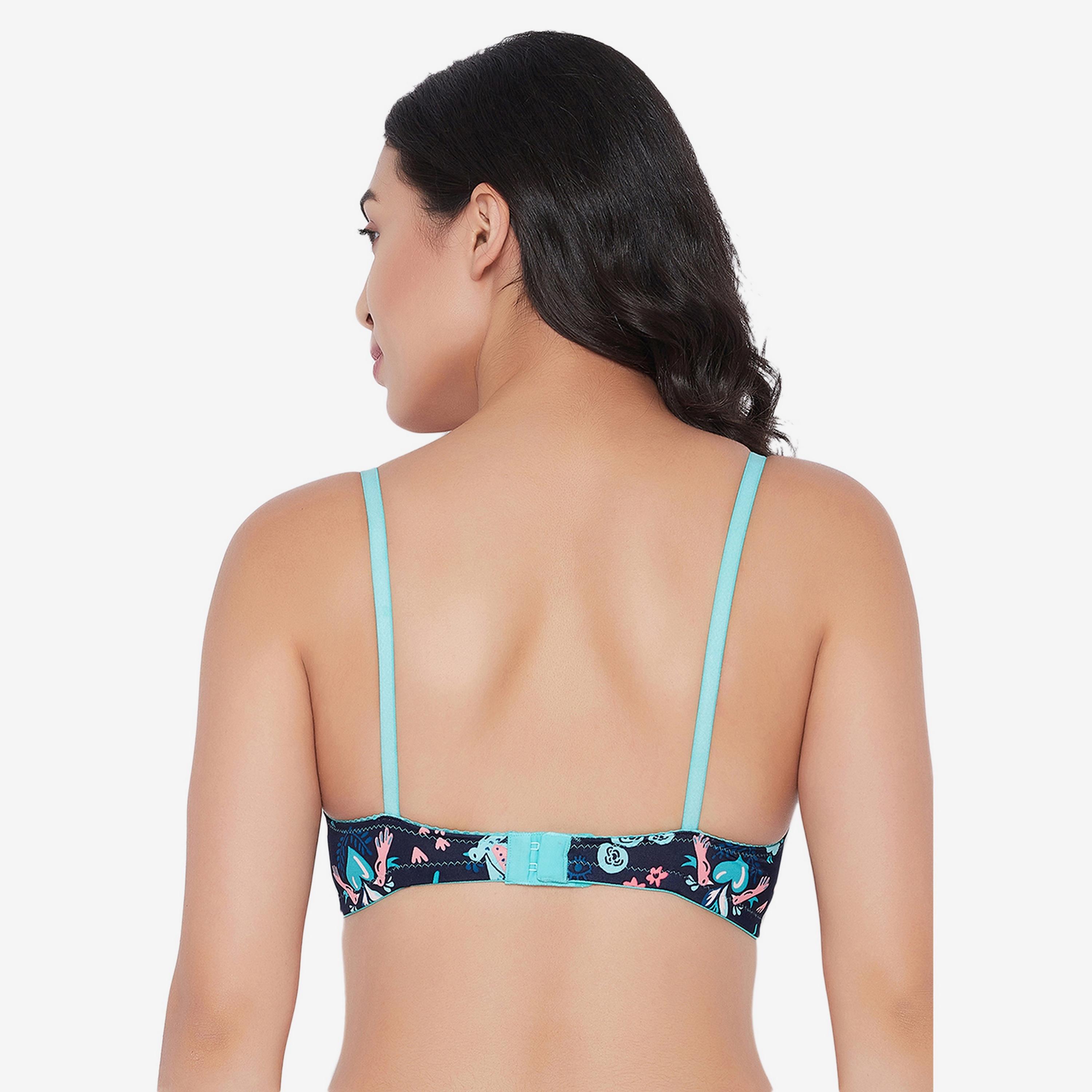 حمالة صدر نسائية مبطنة وغير سلكية بكوب كامل من كلوفيا باللون الأزرق الداكن-women-clothing-lingerie-bras-image-4