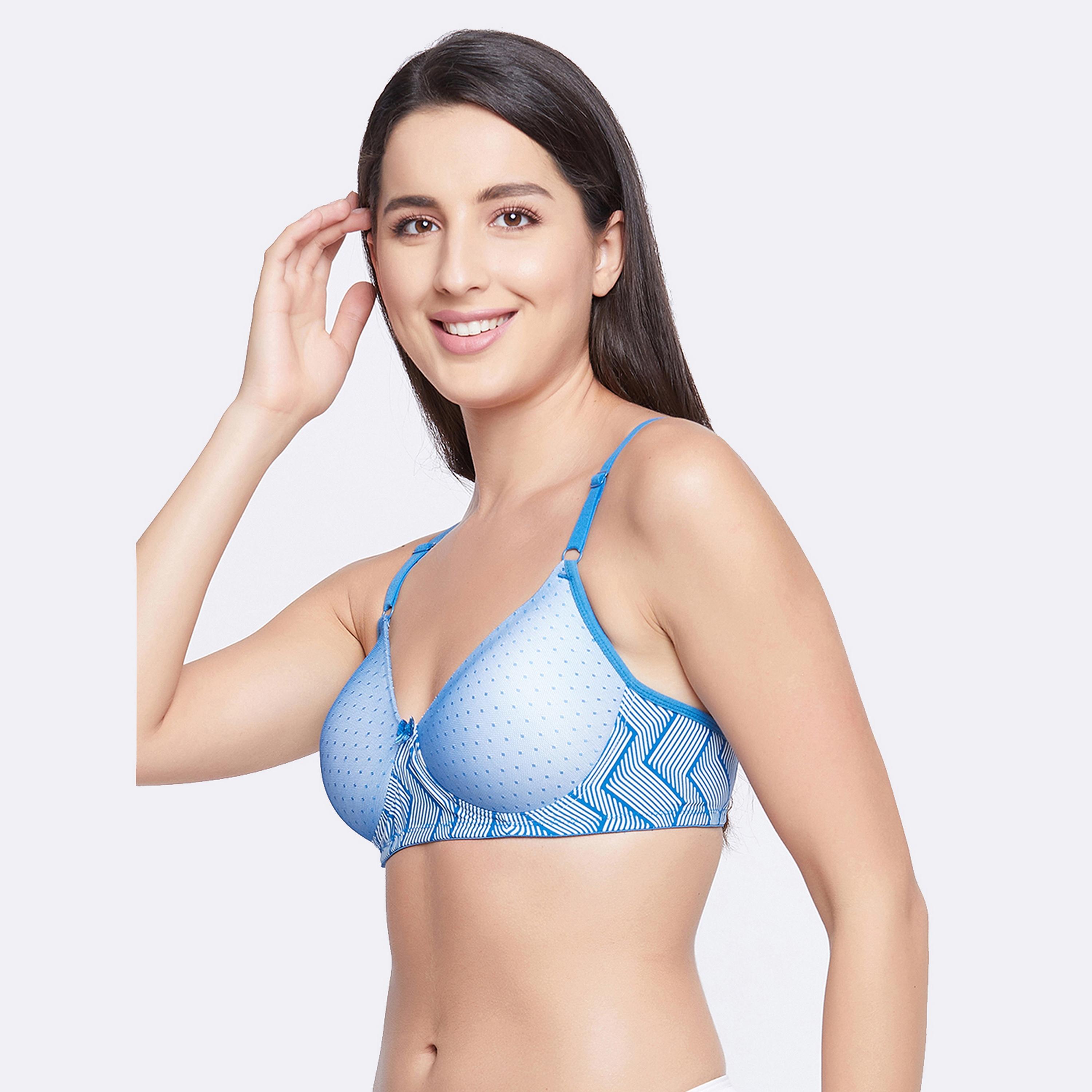 حمالة صدر نسائية مبطنة وغير سلكية مطبوعة بكوب كامل من كلوفيا باللون الأزرق-women-clothing-lingerie-bras-image-2