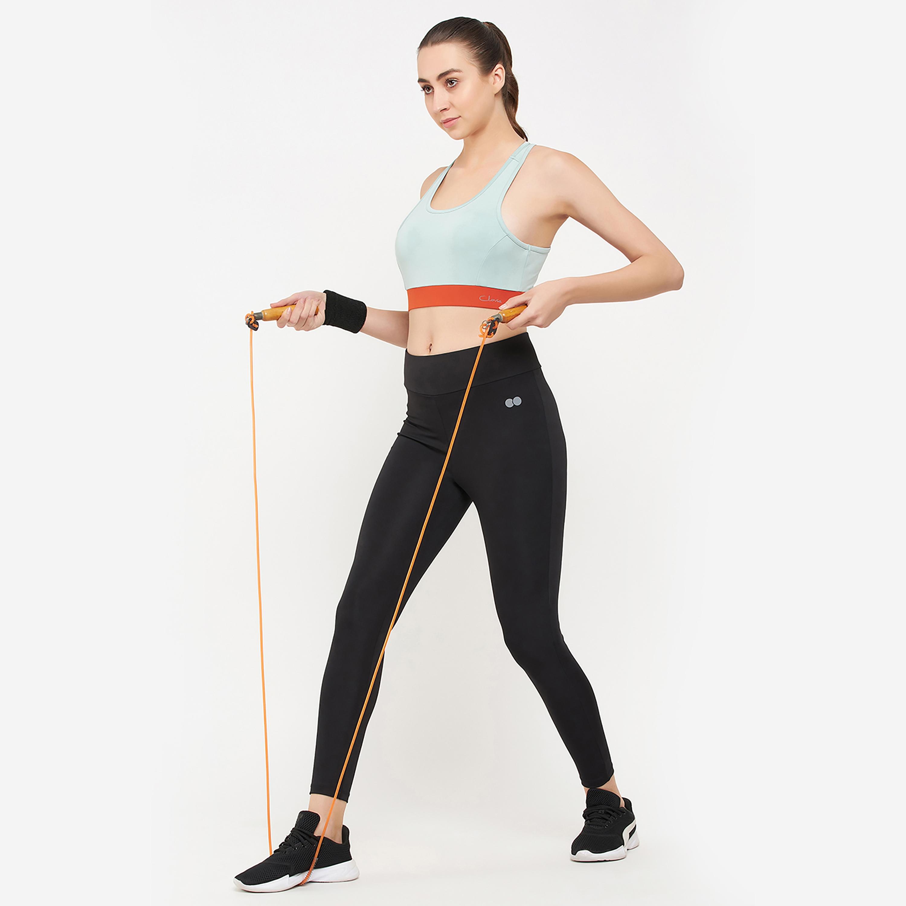 حمالة صدر رياضية نسائية ريسرباك مبطنة متوسطة التأثير باللون الأخضر النعناعي من كلوفيا-sports-women-clothing-sportsbras-image-2