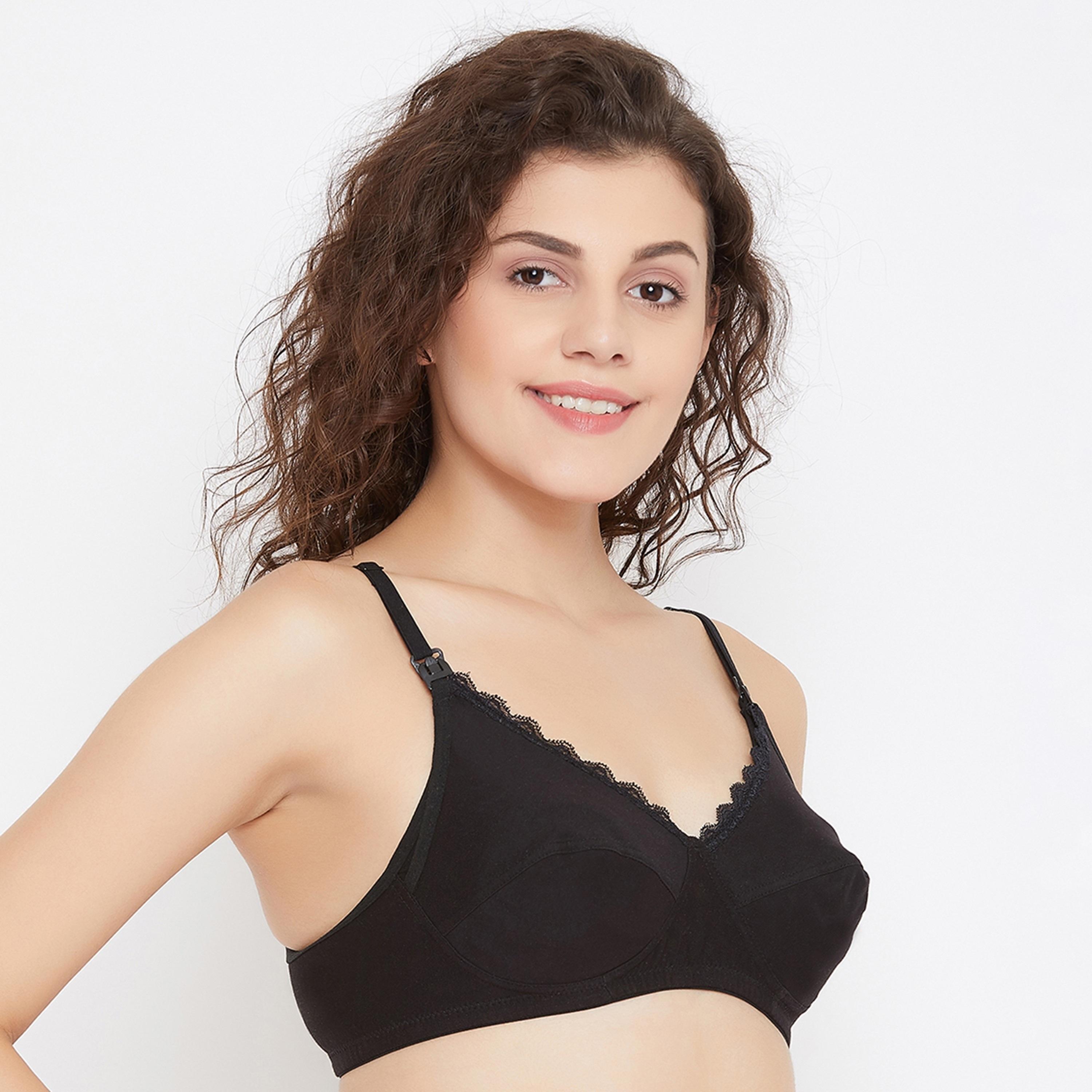 حمالة صدر للرضاعة سادة غير مبطنة وغير سلكية مع تغطية كاملة من كلوفيا-women-clothing-lingerie-bras-image-5