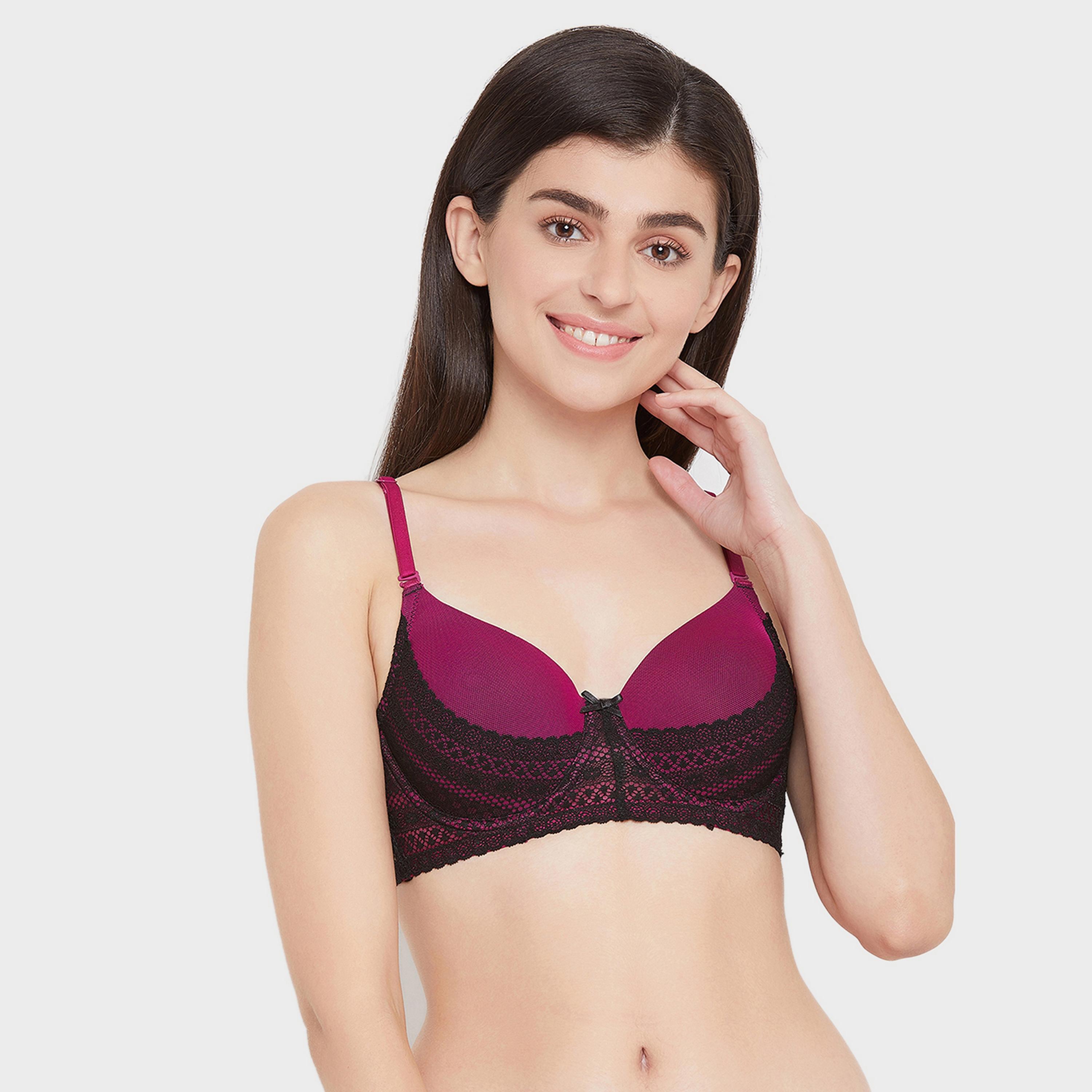 Clovia Padded Underwired Full Cup Women's Multiway Bra in Wine-Colour-women-clothing-lingerie-bras-image-1
