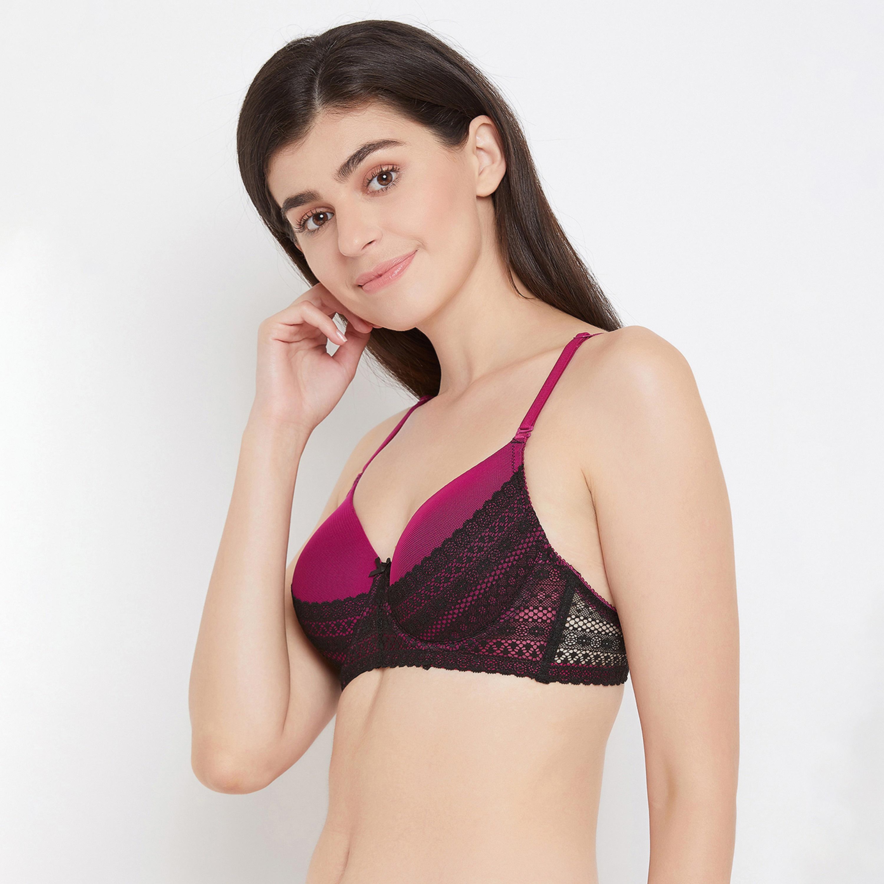 Clovia Padded Underwired Full Cup Women's Multiway Bra in Wine-Colour-women-clothing-lingerie-bras-image-2