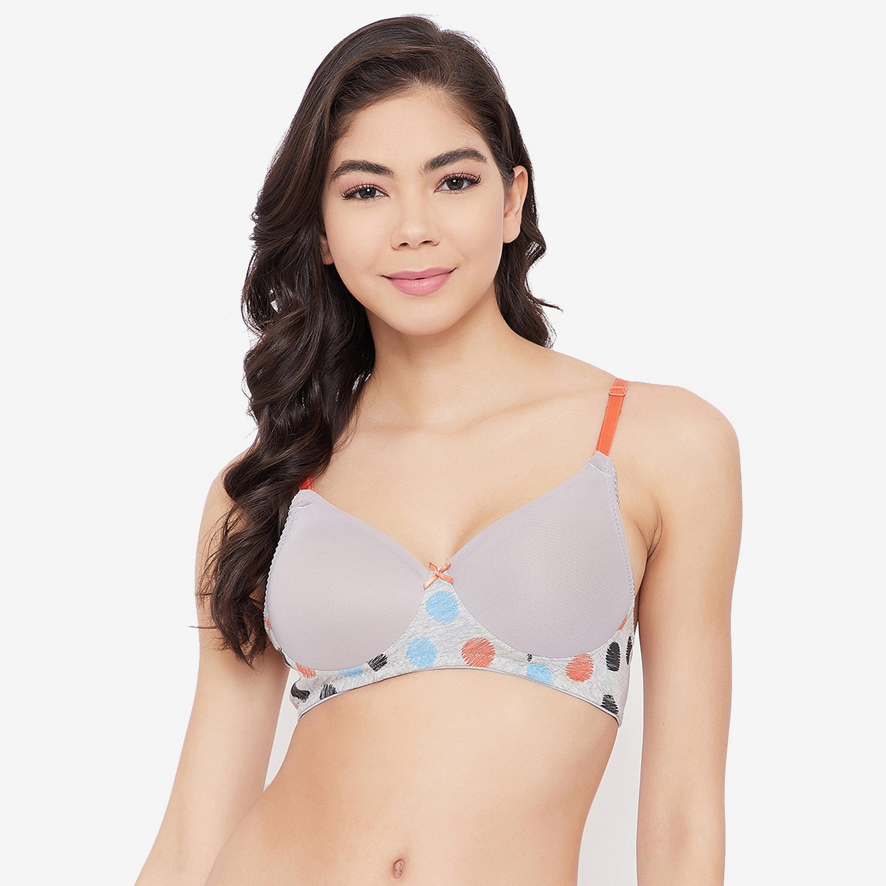 Clovia Padded Non-Wired Full Cup Multiway Women's T-Shirt Bra in Grey-women-clothing-lingerie-bras-image-1