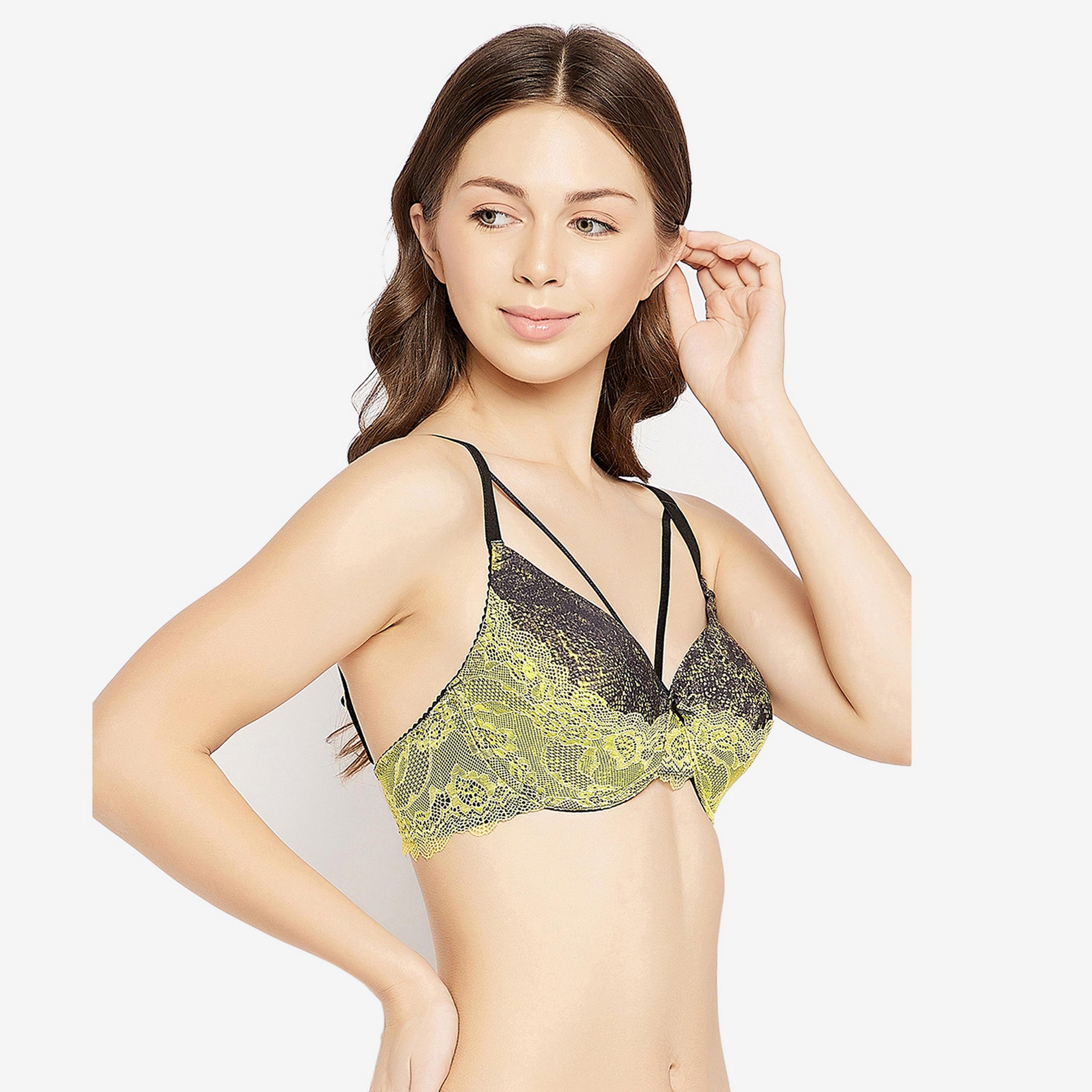 Clovia Padded Underwired Full Cup Women's Bra in Black - Lace-women-clothing-lingerie-bras-image-3