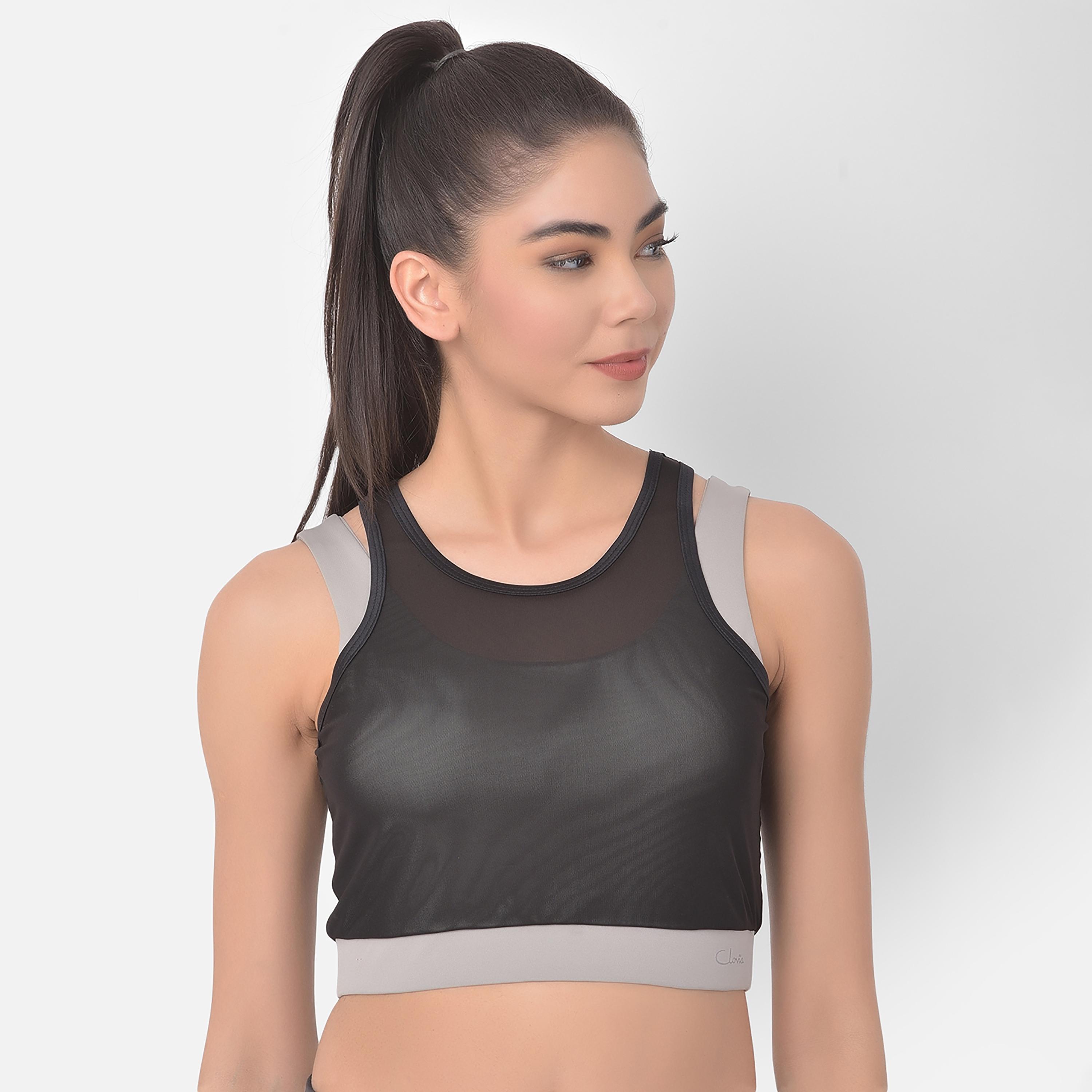 Clovia Solid Medium Impact Padded Sports Bra-women-clothing-sportswearandactivewear-sportsbras-image-2