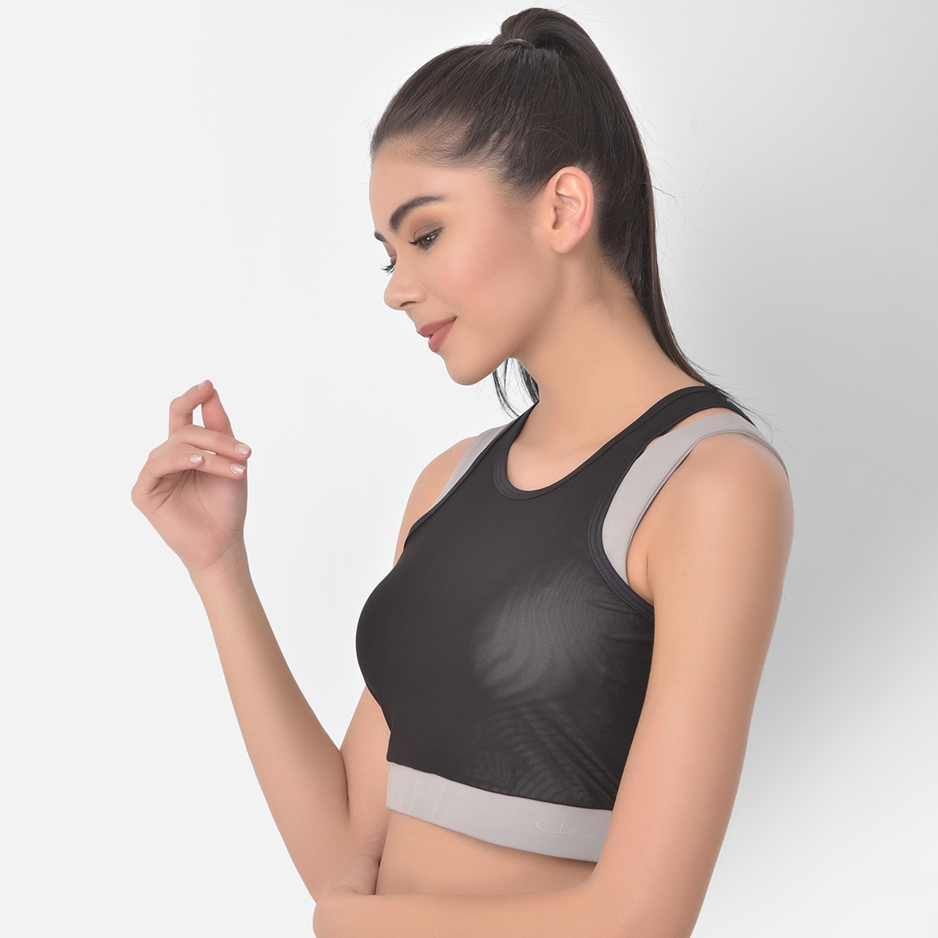 Clovia Solid Medium Impact Padded Sports Bra-women-clothing-sportswearandactivewear-sportsbras-image-3