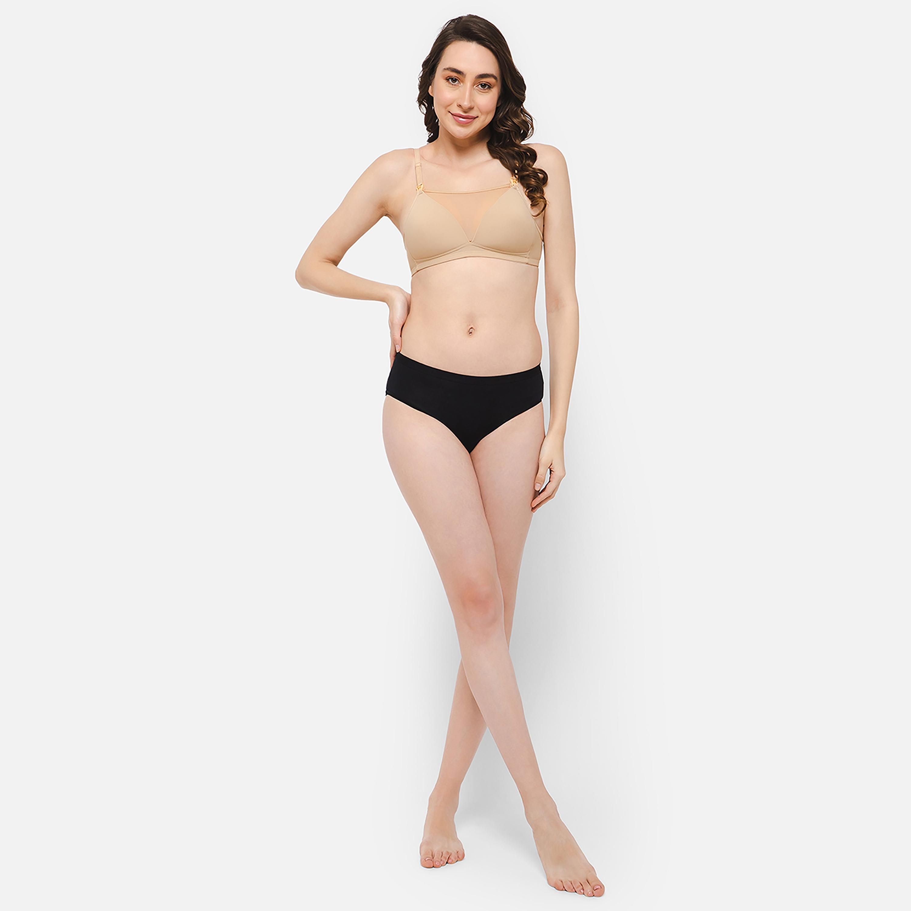 Clovia Non-Padded Non-Wired Full Figure Cami-Style Feeding Women's Bra in Beige Colour-women-clothing-lingerie-bras-image-7