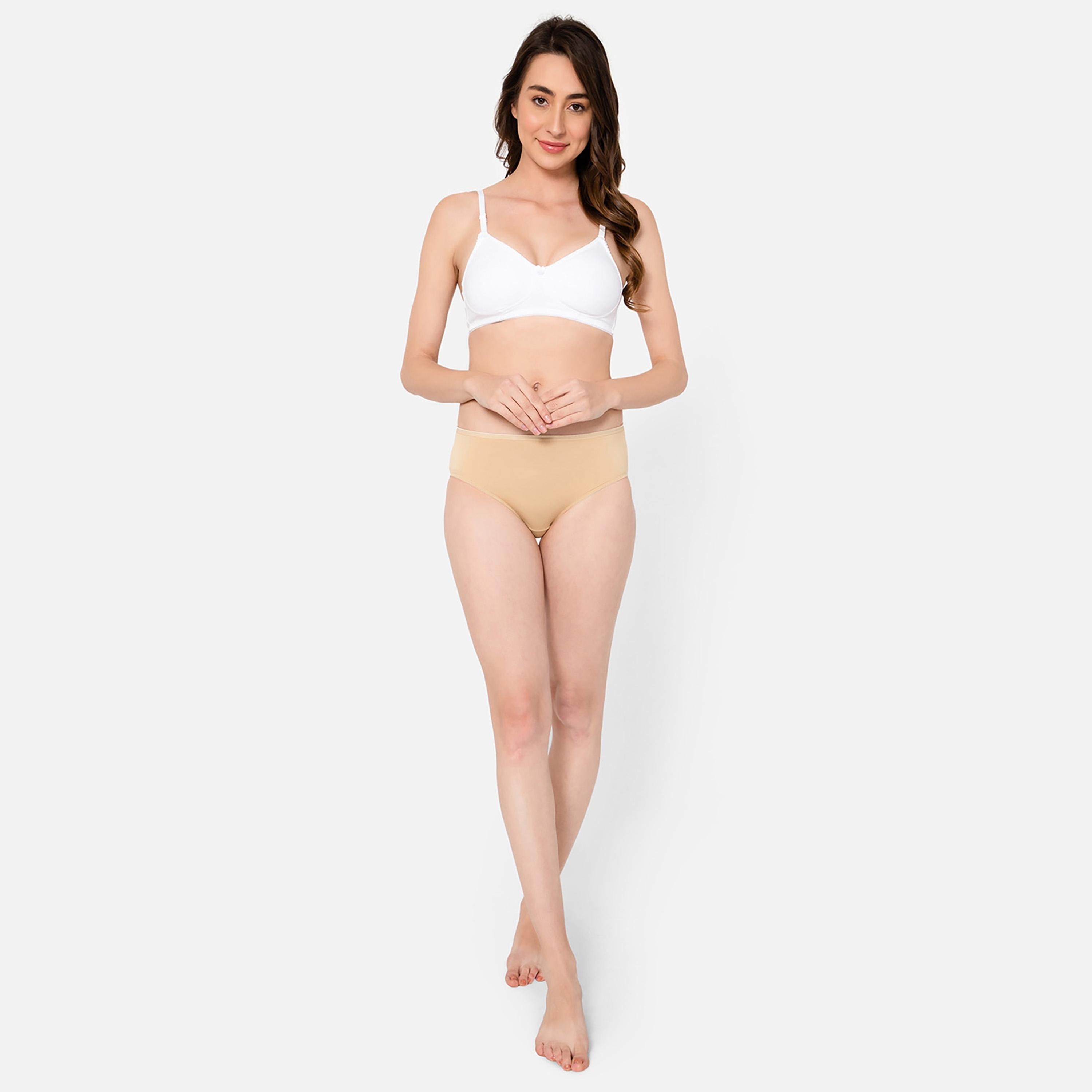 Clovia Non-Padded Non-Wired Full Cup Multiway T-Shirt Women's Bra in White - Cotton-women-clothing-lingerie-bras-image-7