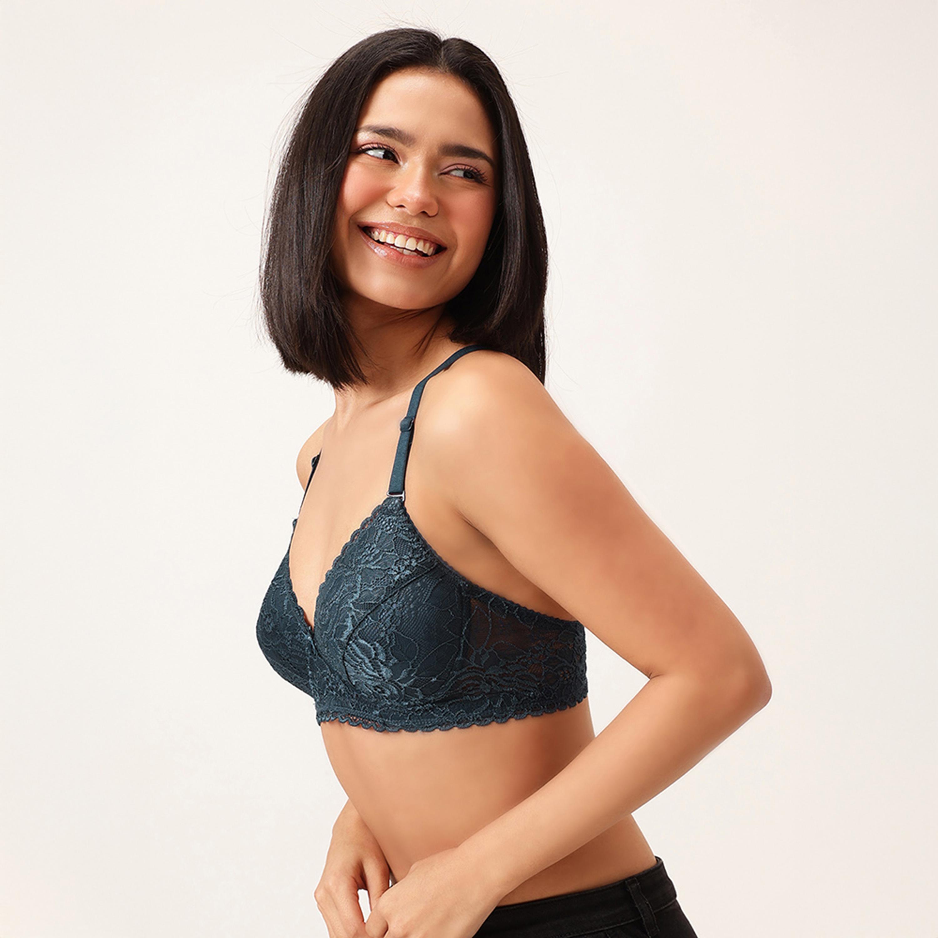 حمالة صدر مبطنة، بدون سلك، بتغطية كاملة، متعددة الارتداء - أزرق مائي من كلوفيا-women-clothing-lingerie-bras-image-4