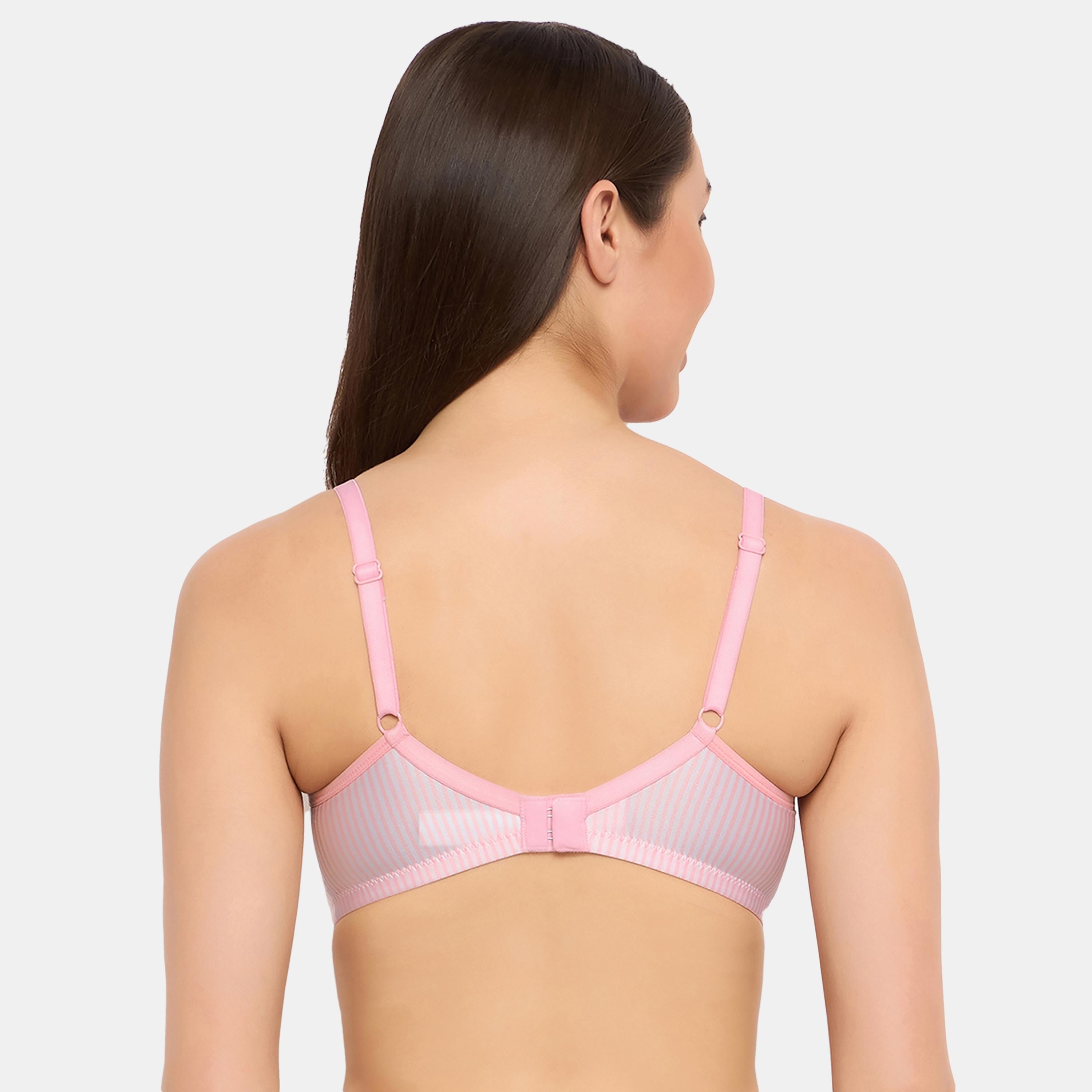 حمالة صدر نسائية مخططة مبطنة بدون أسلاك بكوب كامل باللون الوردي الفاتح من كلوفيا-women-clothing-lingerie-bras-image-4