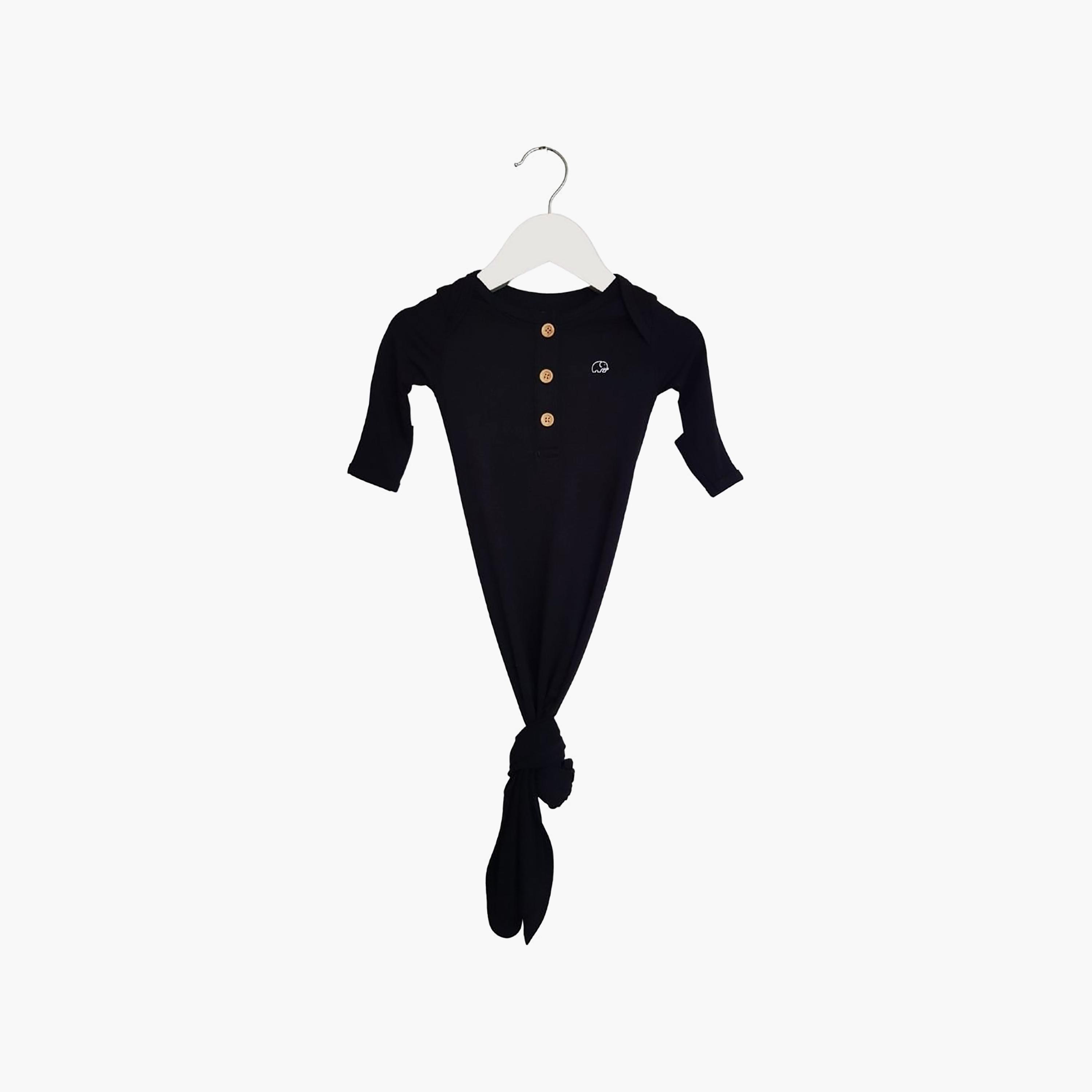 طقم قطعتين ثوب نوم بعقدة وقبعة بيني للأطفال من أنفي بيبي-baby-girls-clothing-nightwear-sleepsuits-image-2