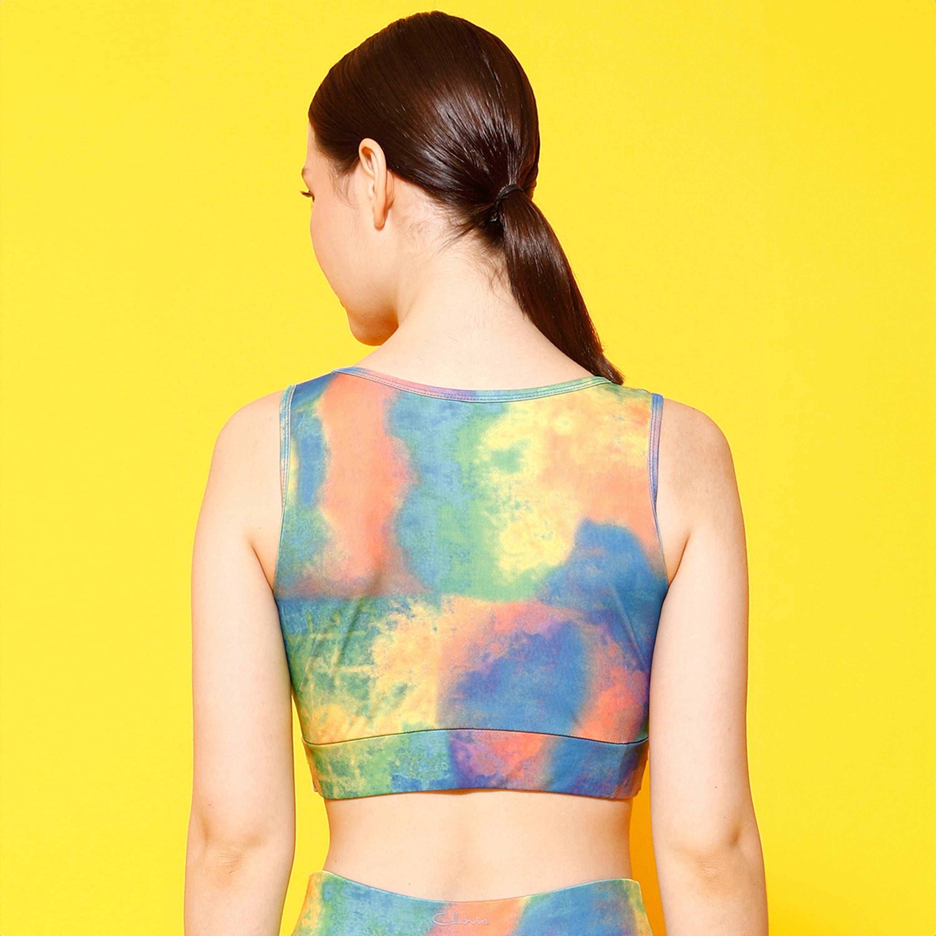 Clovia Medium Impact Padded Women's Sports Bra in Multicolour-women-clothing-sportswearandactivewear-sportsbras-image-4