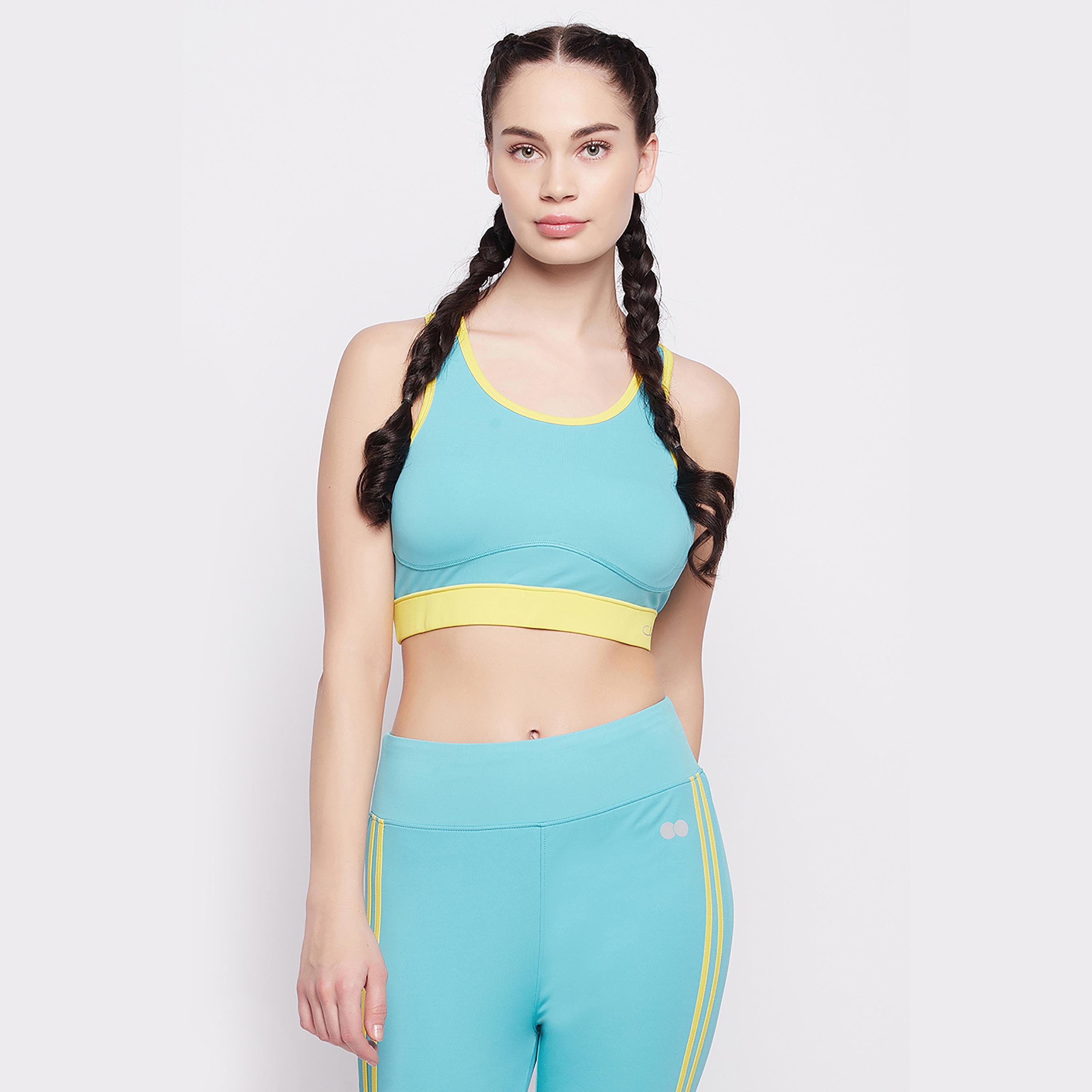 حمالة صدر رياضية نسائية ريسرباك مبطنة متوسطة التأثير من كلوفيا-women-clothing-sportswearandactivewear-sportsbras-image-1