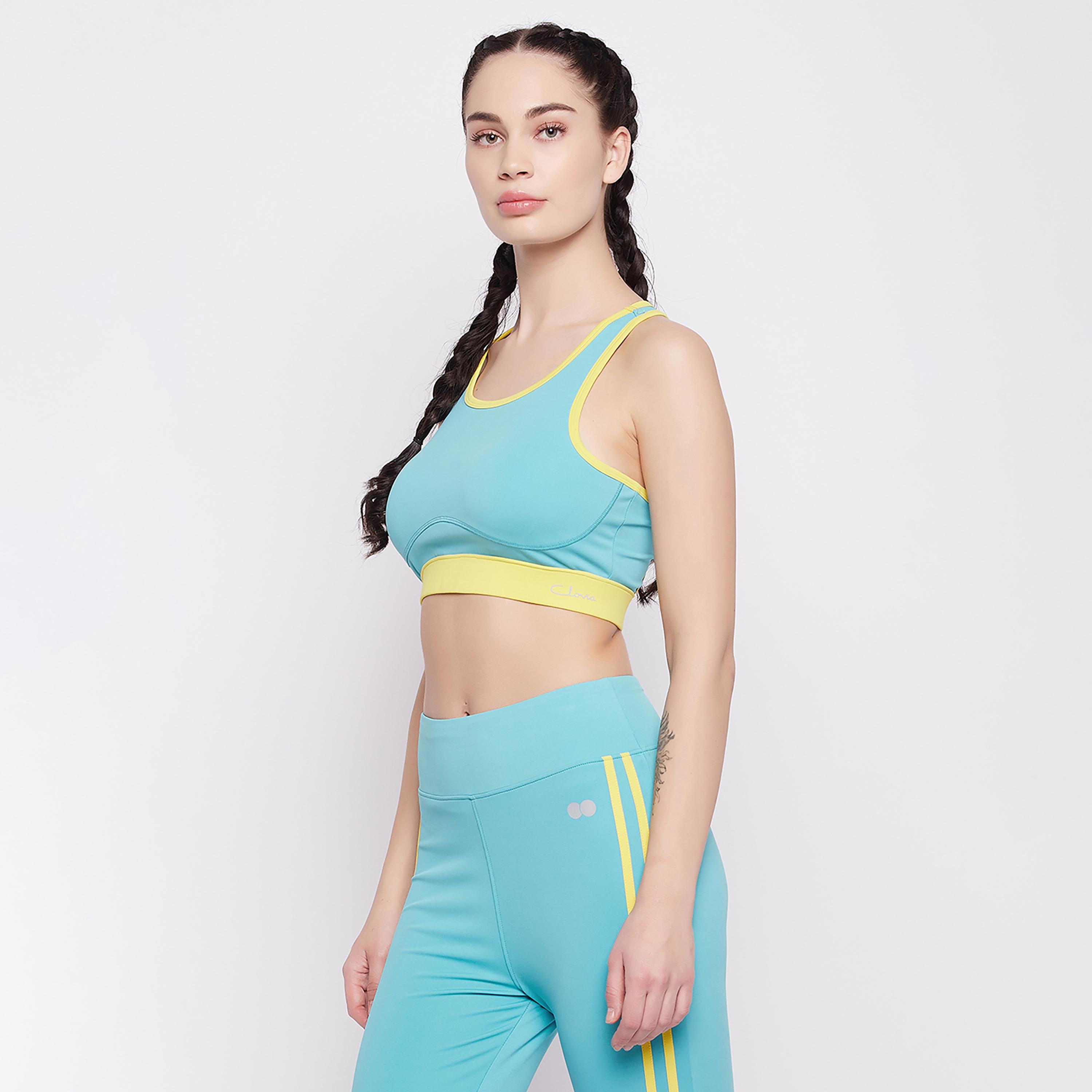 حمالة صدر رياضية نسائية ريسرباك مبطنة متوسطة التأثير من كلوفيا-women-clothing-sportswearandactivewear-sportsbras-image-3