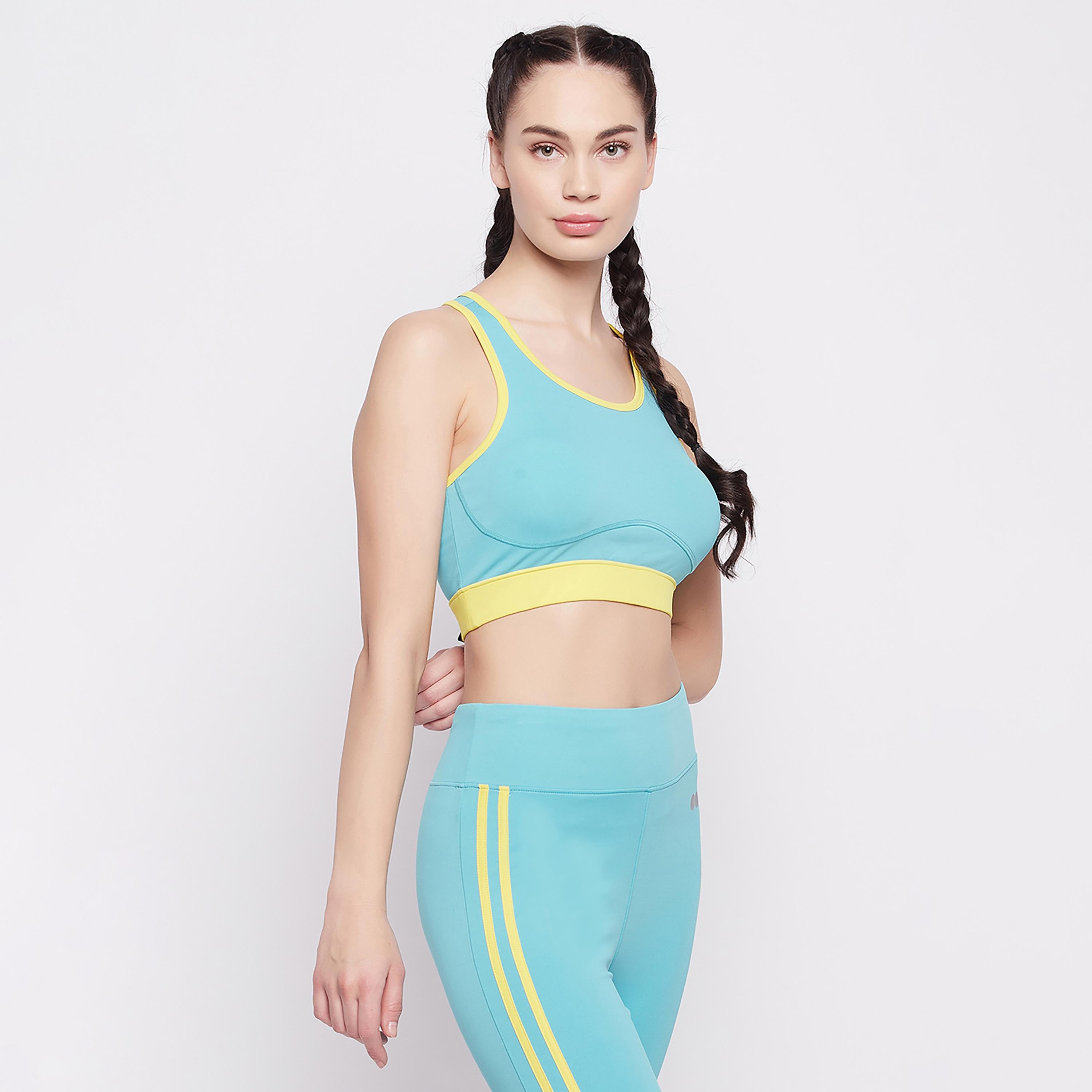 حمالة صدر رياضية نسائية ريسرباك مبطنة متوسطة التأثير من كلوفيا-women-clothing-sportswearandactivewear-sportsbras-image-4
