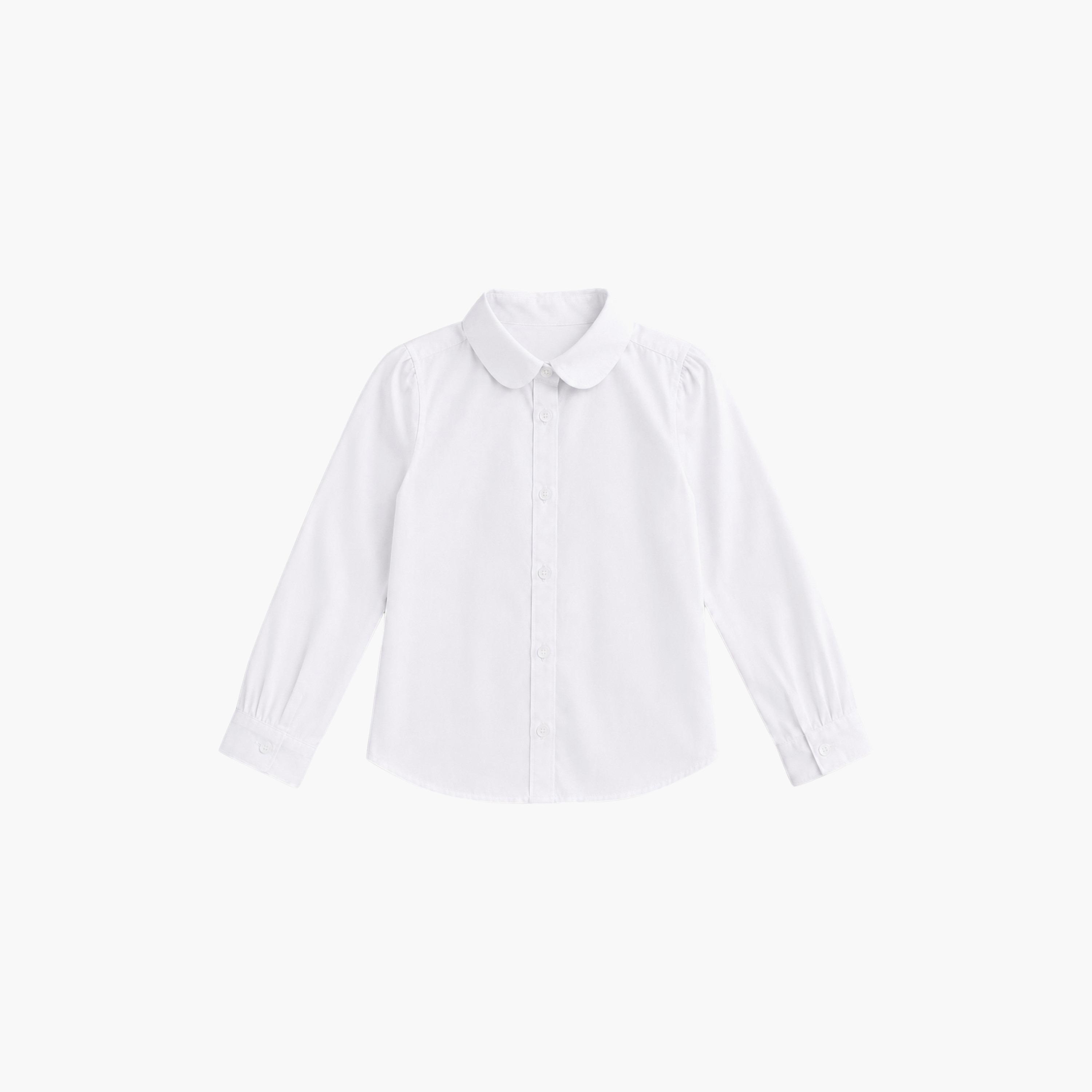 Victor and Jane Long Sleeves Solid Collared Shirt-girls-clothing-blousesandshirts-image-3