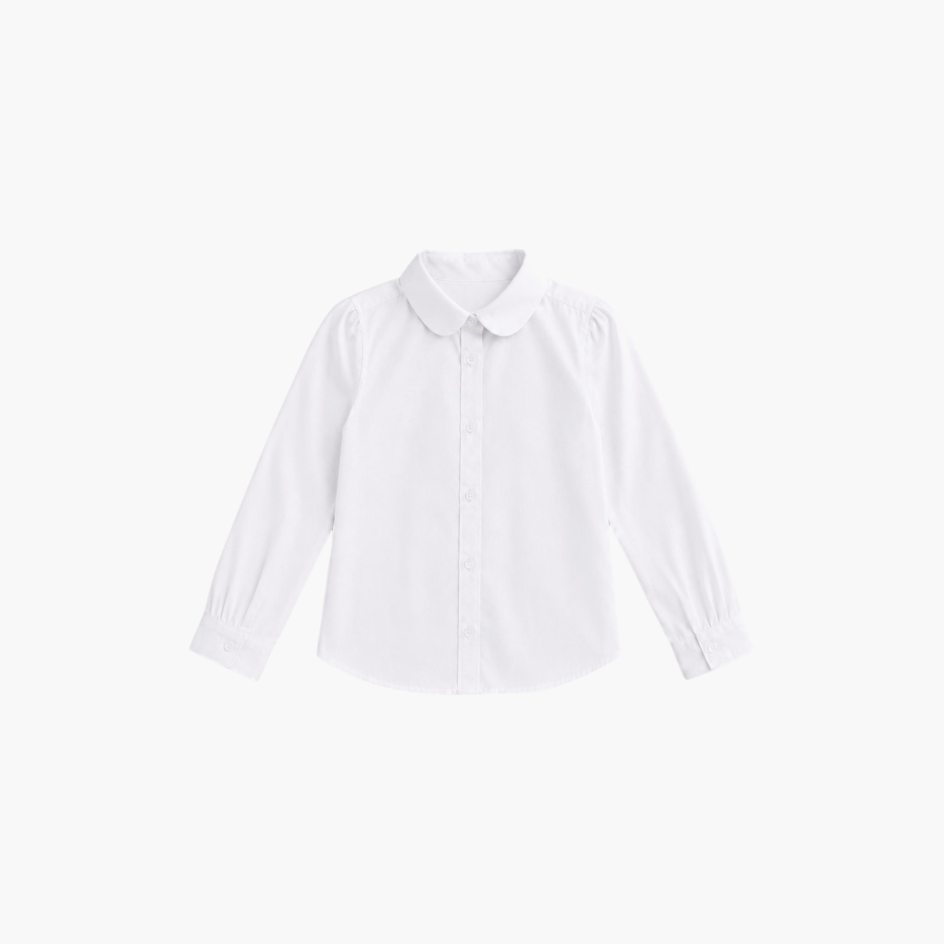 Victor and Jane Long Sleeves Solid Collared Shirt-girls-clothing-blousesandshirts-image-3