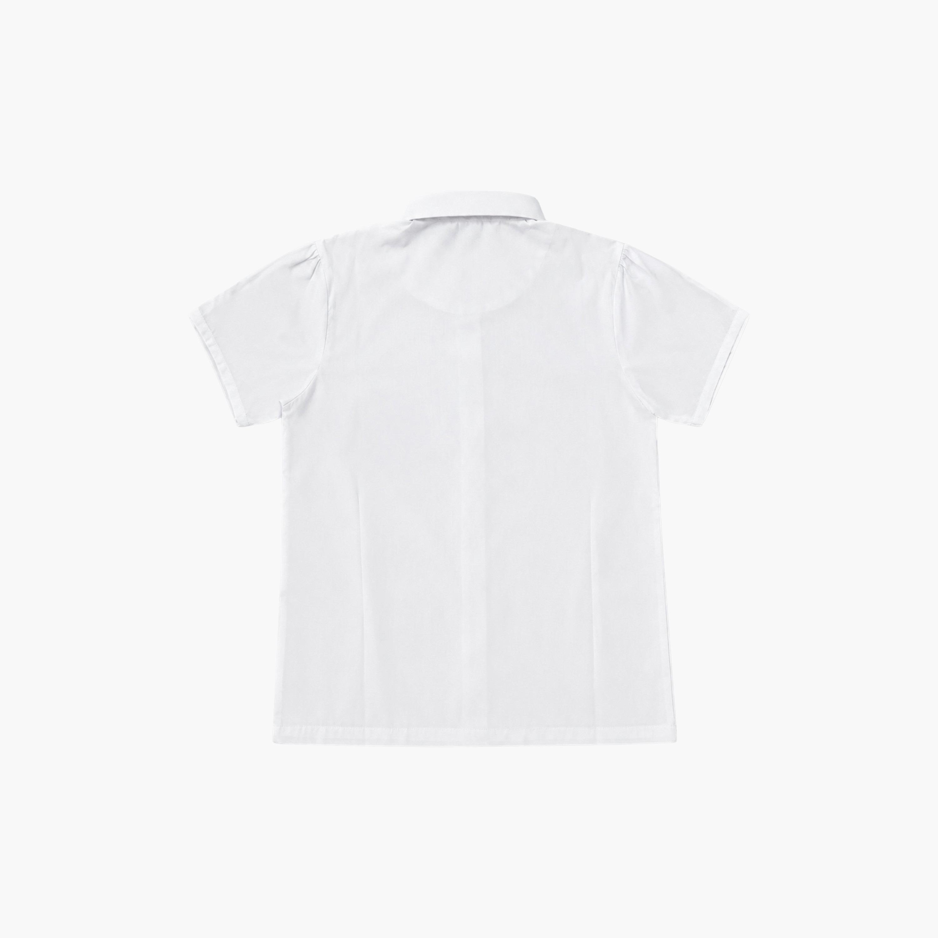 قميص سادة بأكمام قصيرة وياقة من فيكتور أند جين-girls-clothing-blousesandshirts-image-5