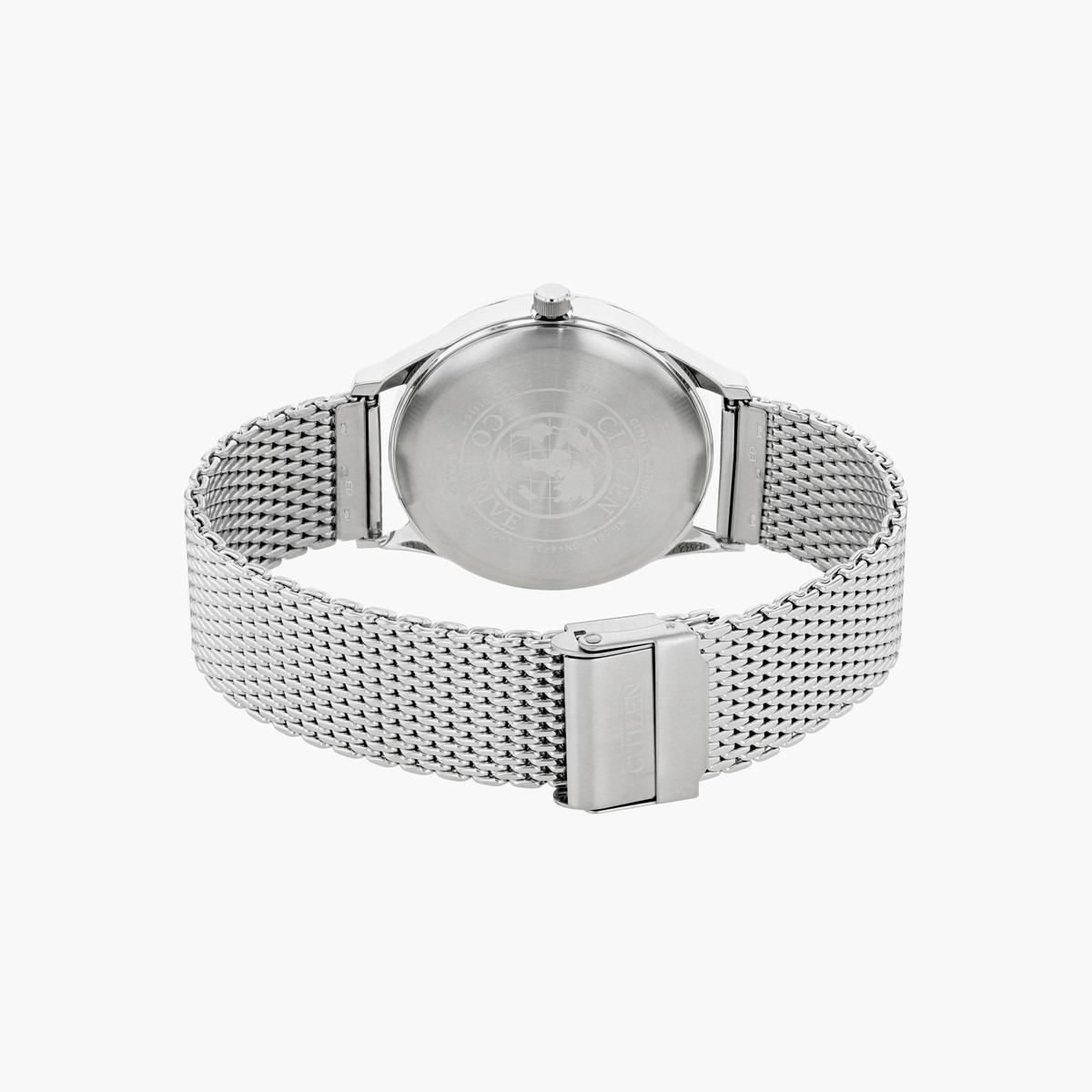 ساعة تناظرية فضيّة إيكو درايف بحزام معدني للرجال من سيتيزن - BV1111 83L-men-watchesandjewellery-watches-image-2