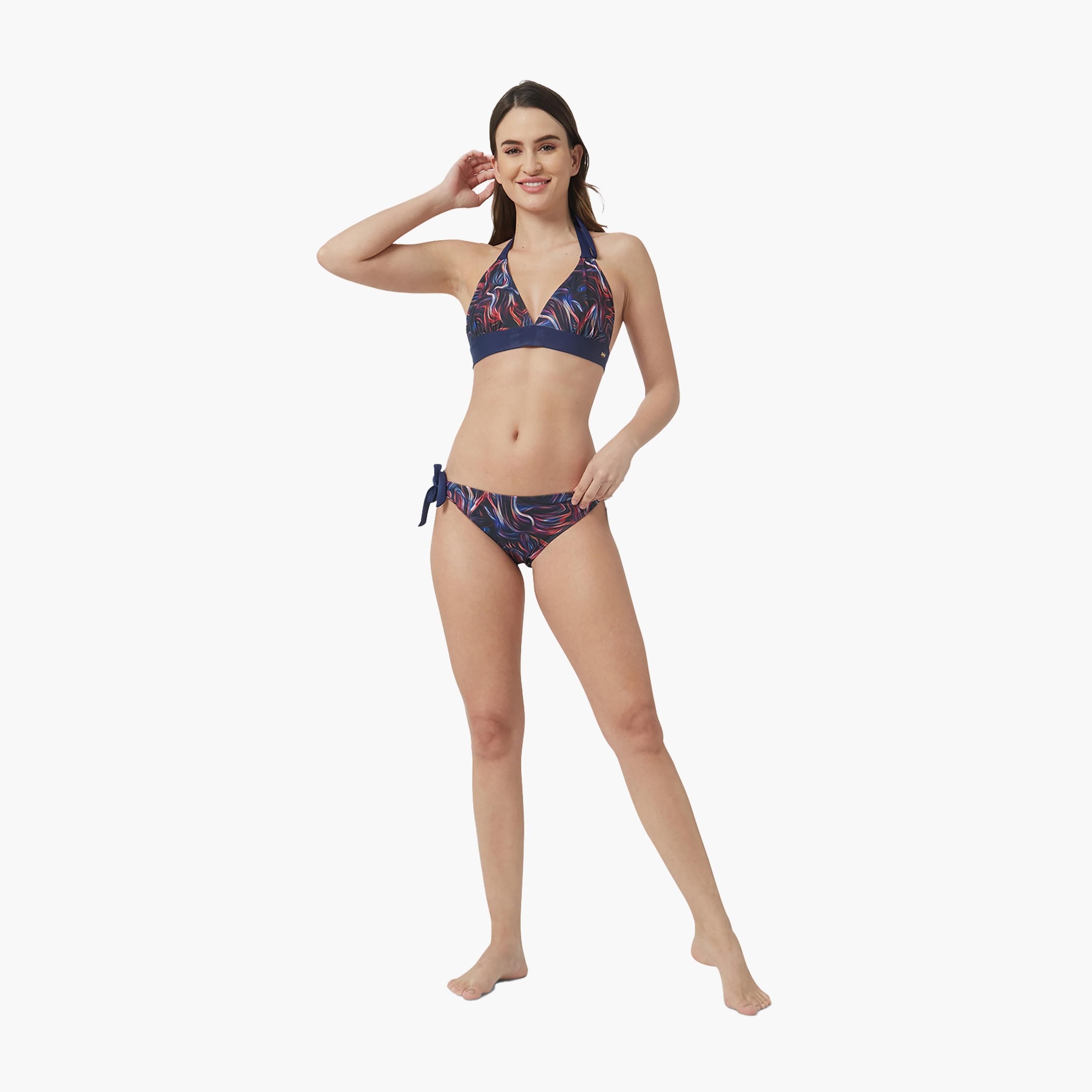 Buy COEGA Sunwear Women s Bikini Bottoms Navy Pink Swirls Online Centrepoint UAE