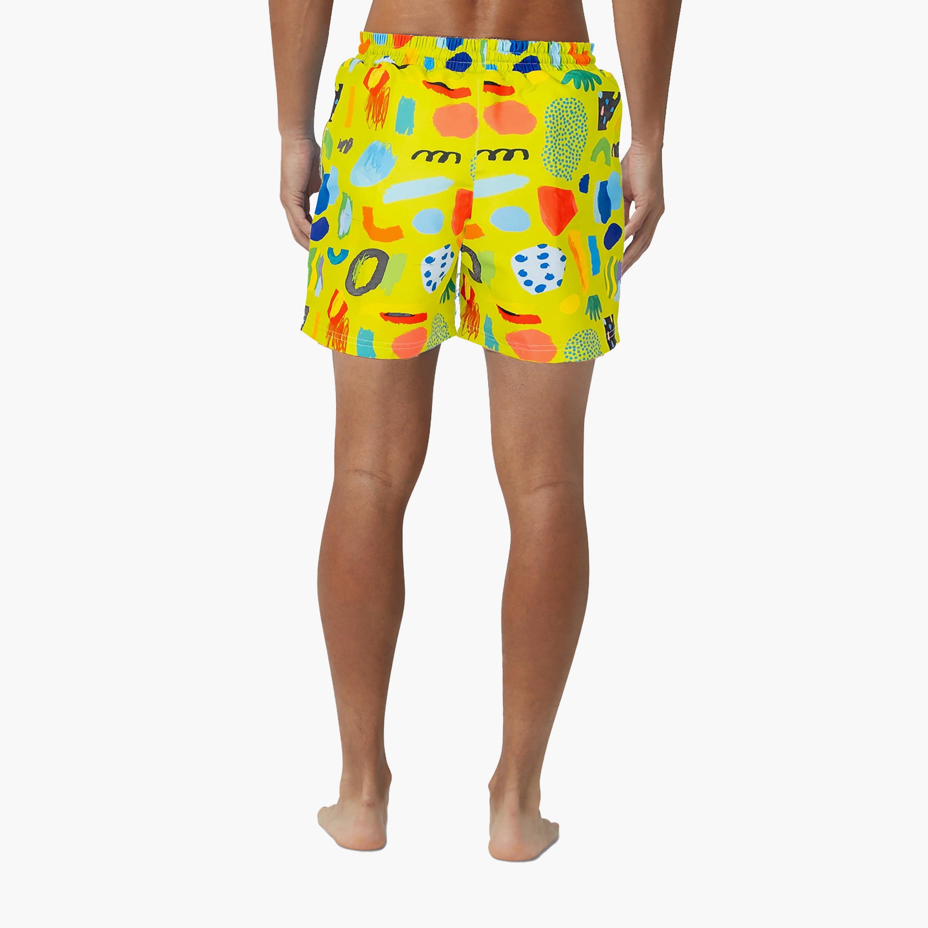 COEGA Sunwear Men's Boardshorts, Green Sketch-men-clothing-swimandbeach-shorts-image-2