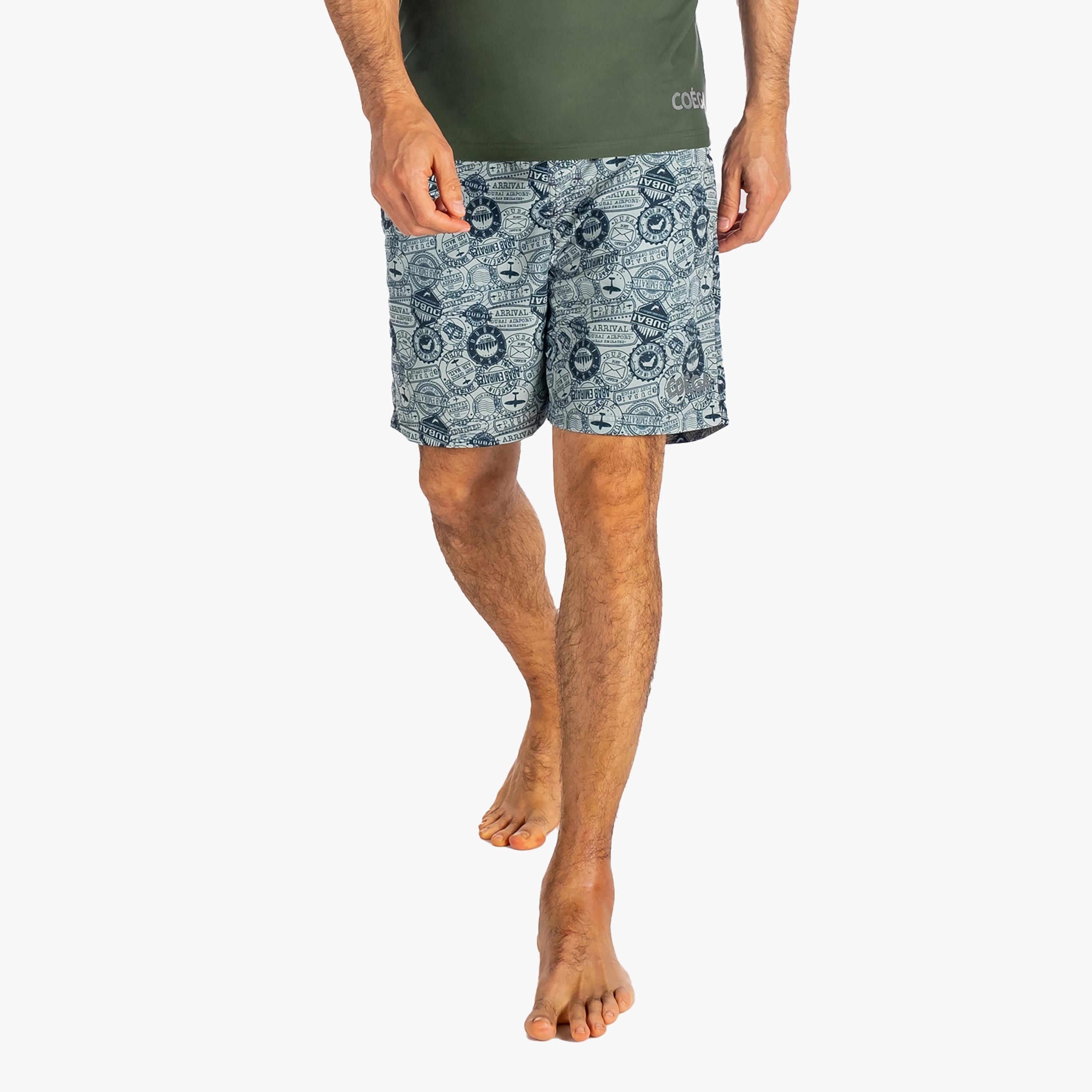 COEGA Sunwear Men's Boardshorts, UAE Stamps-men-clothing-swimandbeach-shorts-image-1