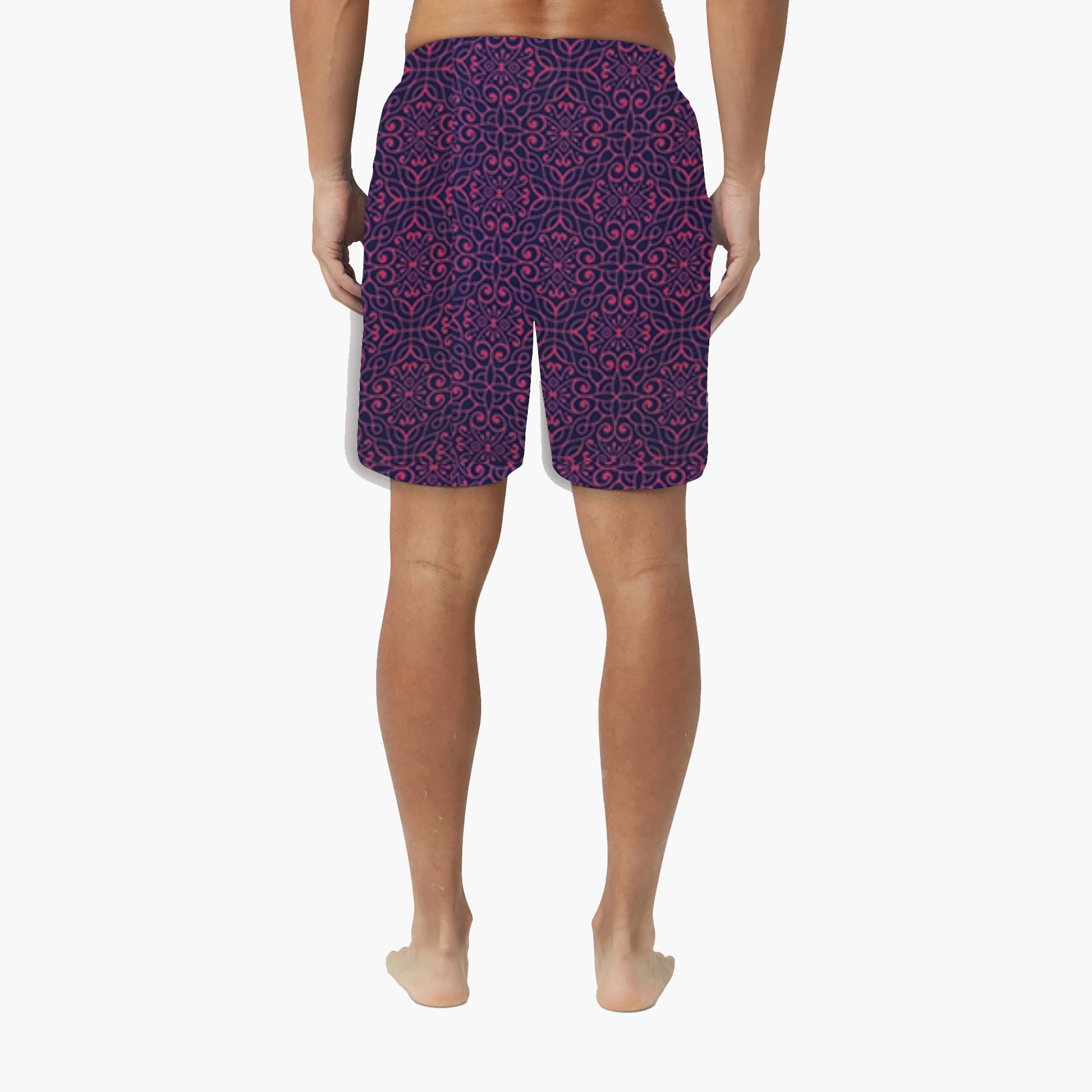 COEGA Sunwear Men's Boardshorts, Pink Lace-men-clothing-swimandbeach-shorts-image-2