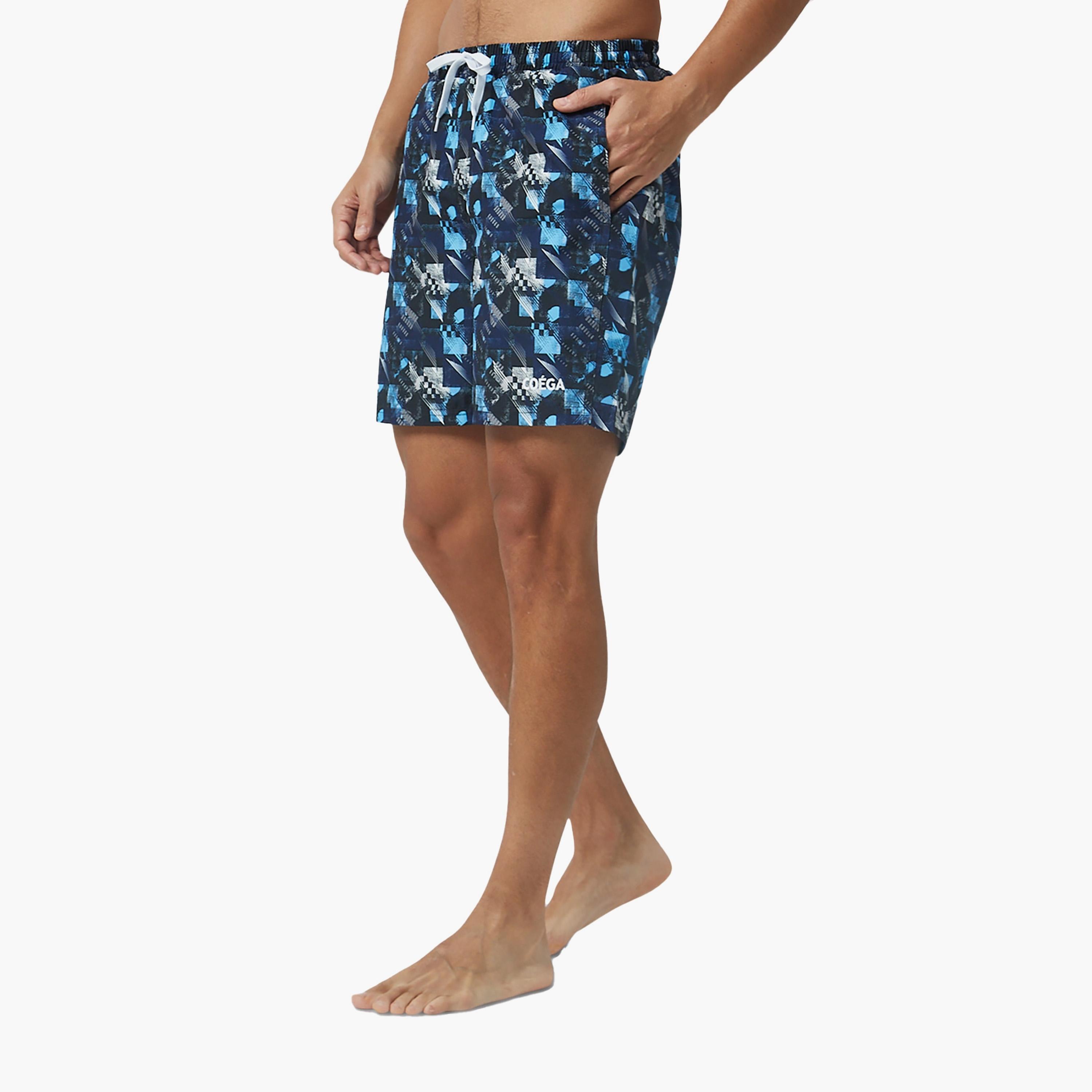 شورت COEGA Sunwear للرجال، لون أزرق هندسي-men-clothing-swimandbeach-shorts-image-2