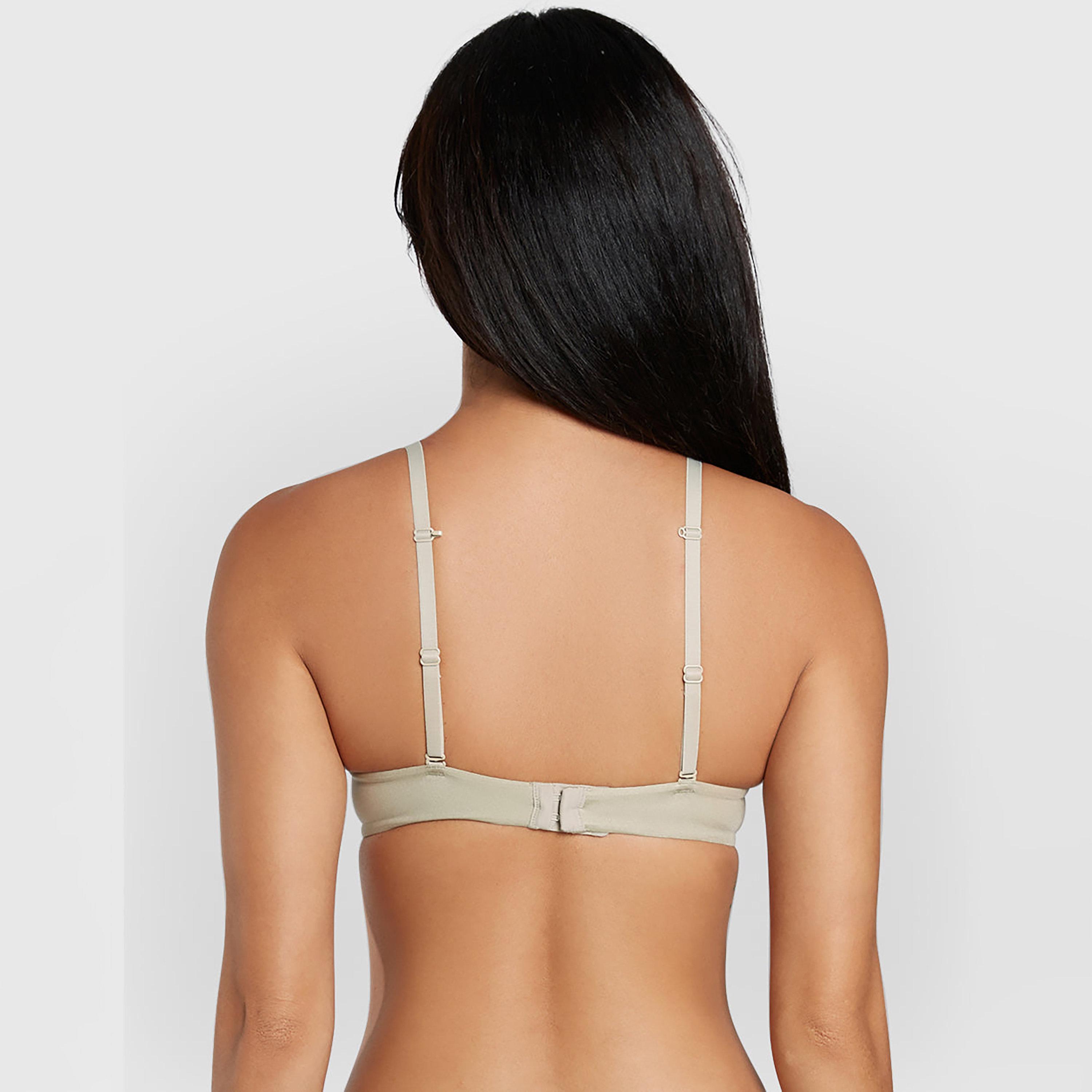 Isla & Evie Obvious Plain Wired Medium Support Gel Padding Women's Plunge Bra-women-clothing-lingerie-bras-image-4