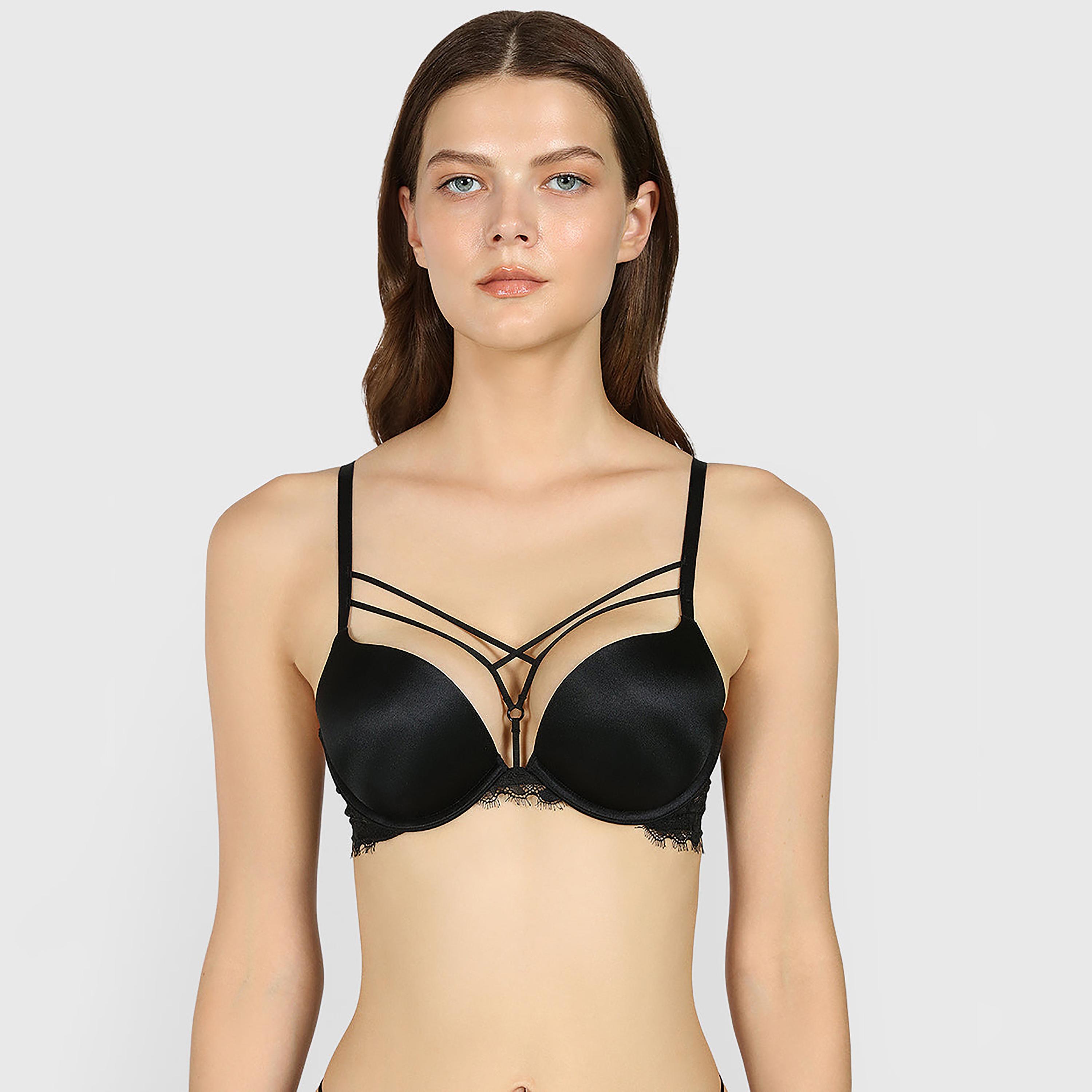 Isla & Evie Obvious Micro Wired High Support Gel Padded Women's Plunge Bra-women-clothing-lingerie-bras-image-1