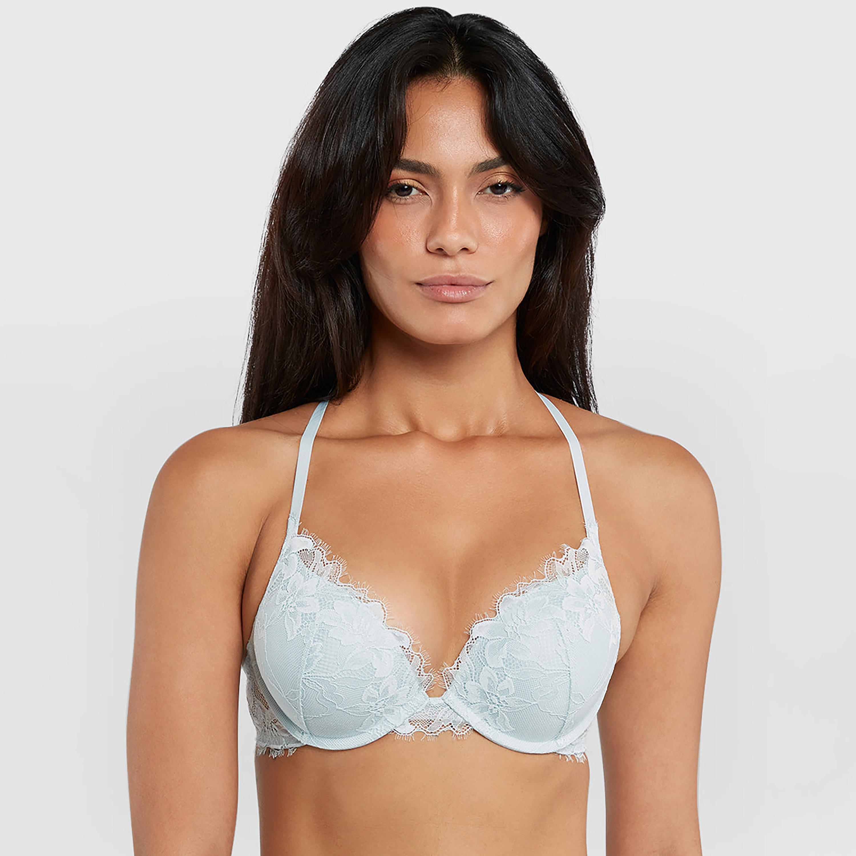 Isla & Evie Lace Medium Support Padded Women's Double Push-Up Bra-women-clothing-lingerie-bras-image-1
