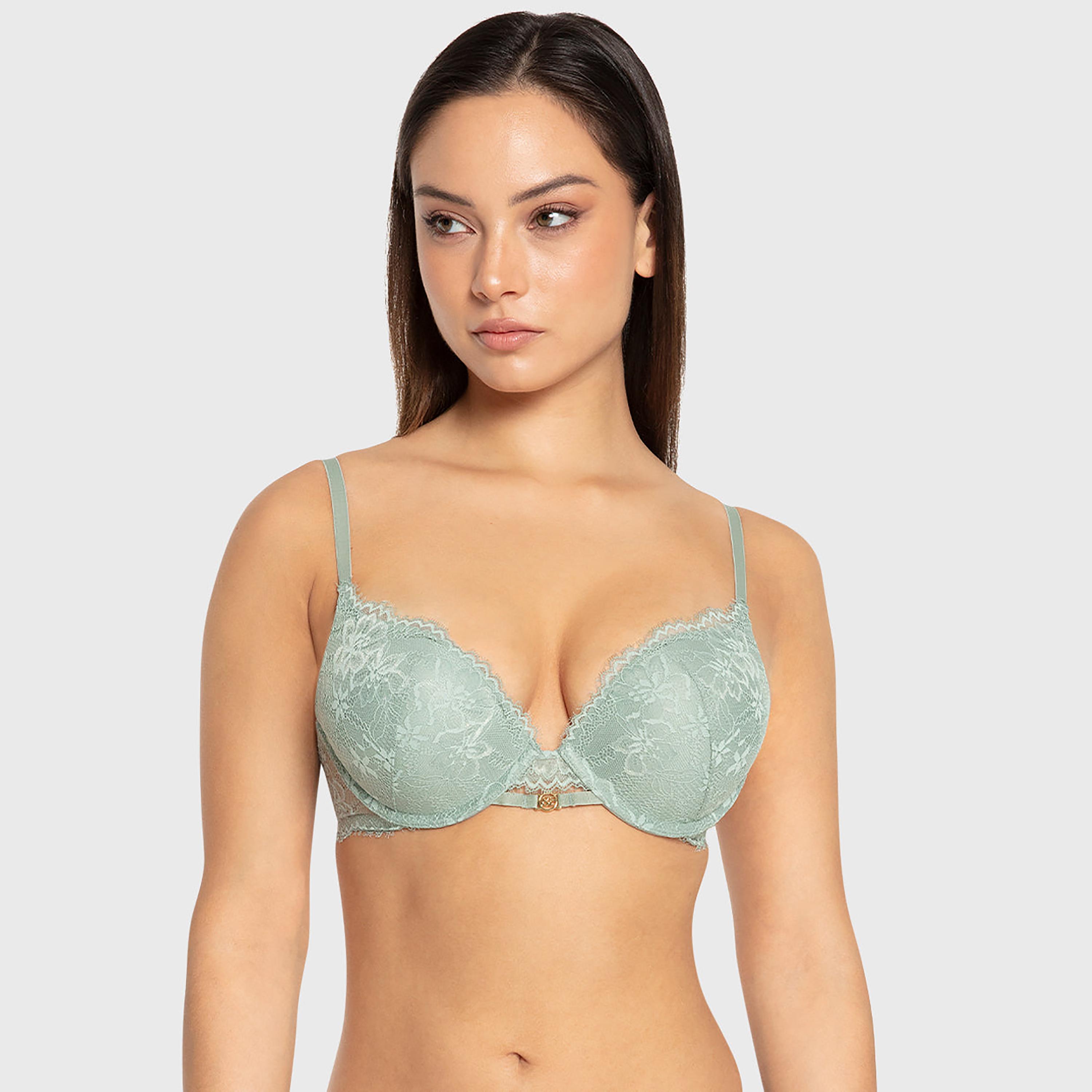 حمالة صدر بلانج بدانتيل زهور ودعم عال وحشوة دبل بوش أب وسلك سفلي من إيسلا آند إيفي-women-clothing-lingerie-bras-image-5