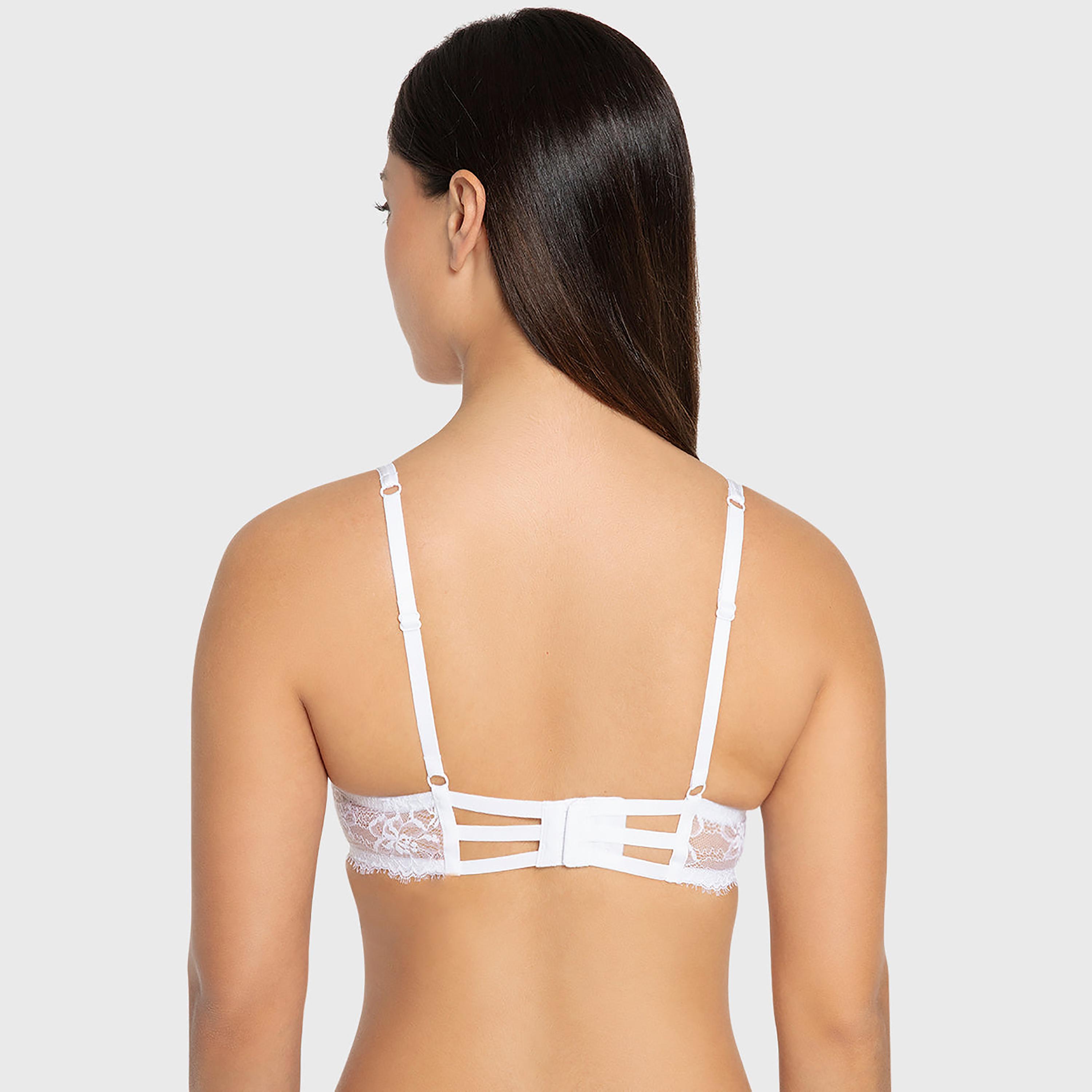 حمالة صدر بلانج بدانتيل زهور أبيض ودعم عال وحشوة جل وسلك سفلي من إيسلا آند إيفي-women-clothing-lingerie-bras-image-3