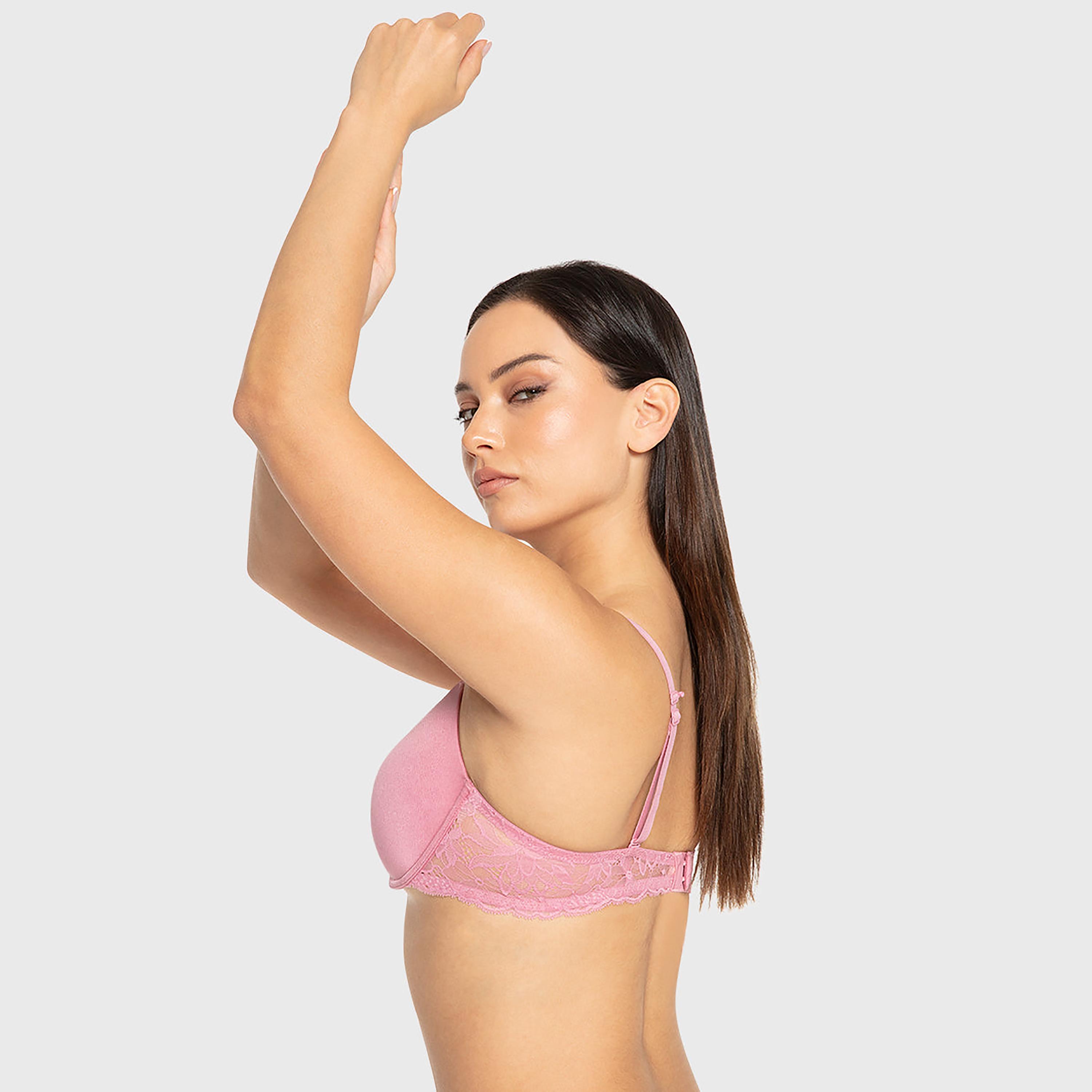 Isla & Evie Foxglove Plain Wired Medium Support Light Lined Women's Multiway Plunge Bra-women-clothing-lingerie-bras-image-2