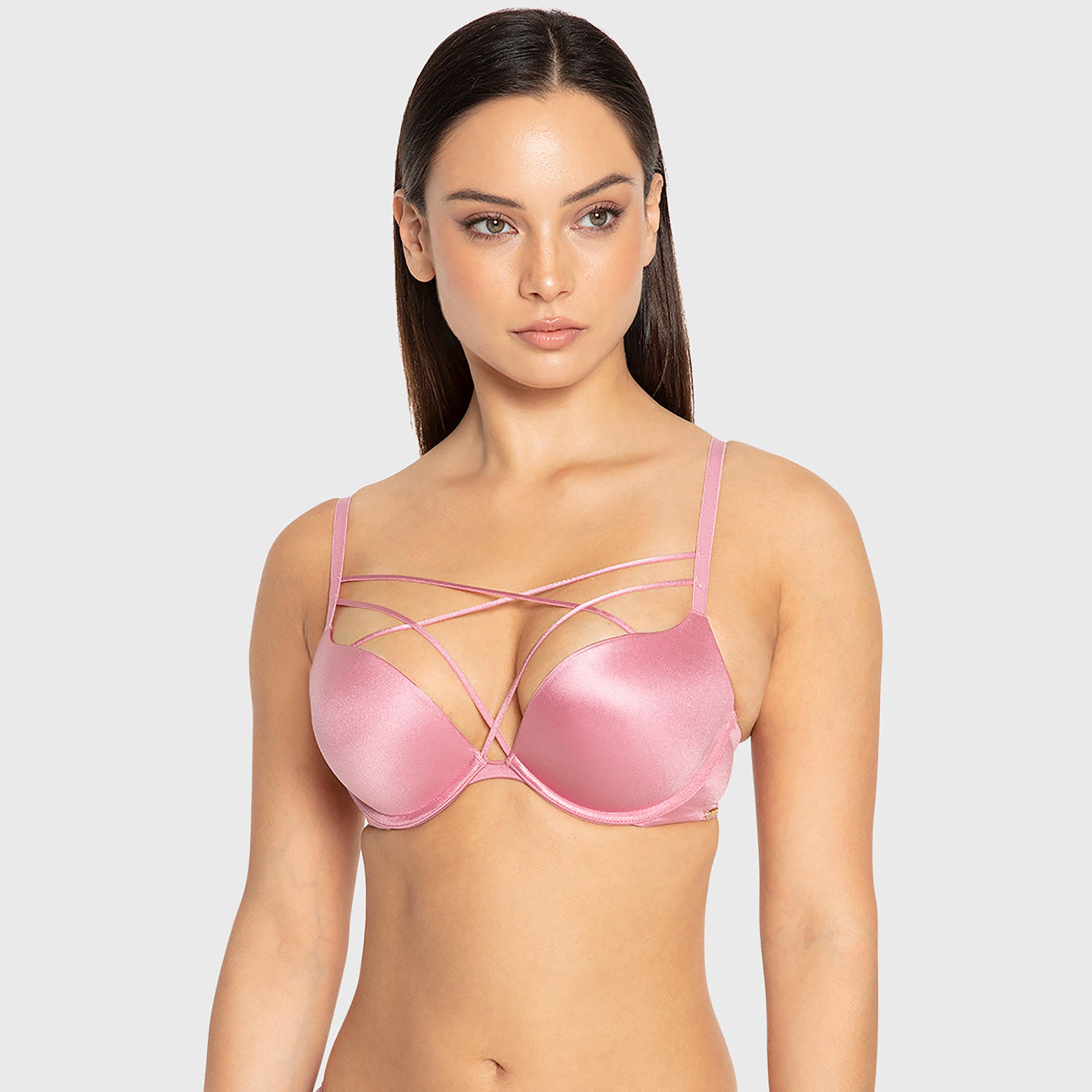 حمالة صدر بلانج سادة ودعم عال وحشوة جل وسلك سفلي سيكسي فاشن من إيسلا آند إيفي-women-clothing-lingerie-bras-image-1
