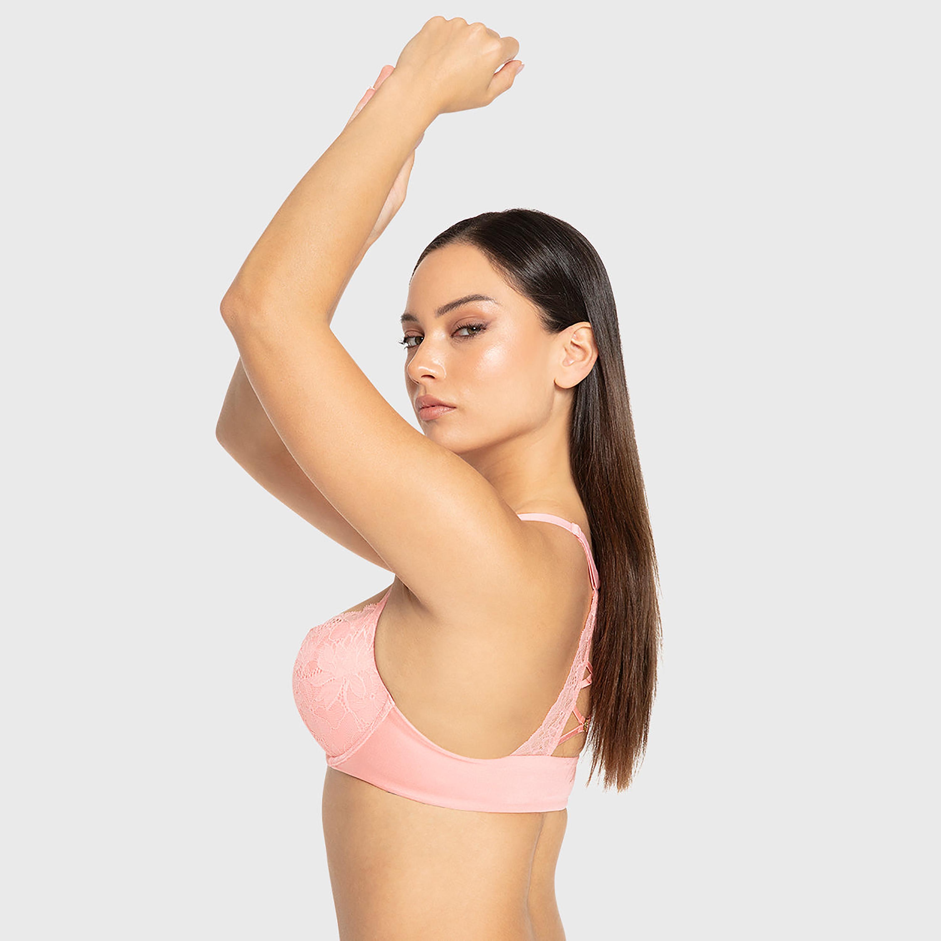 حمالة صدر بلانج بدانتيل زهور ودعم عال وحشوة جل وسلك سفلي ميوركس من إيسلا آند إيفي-women-clothing-lingerie-bras-image-3