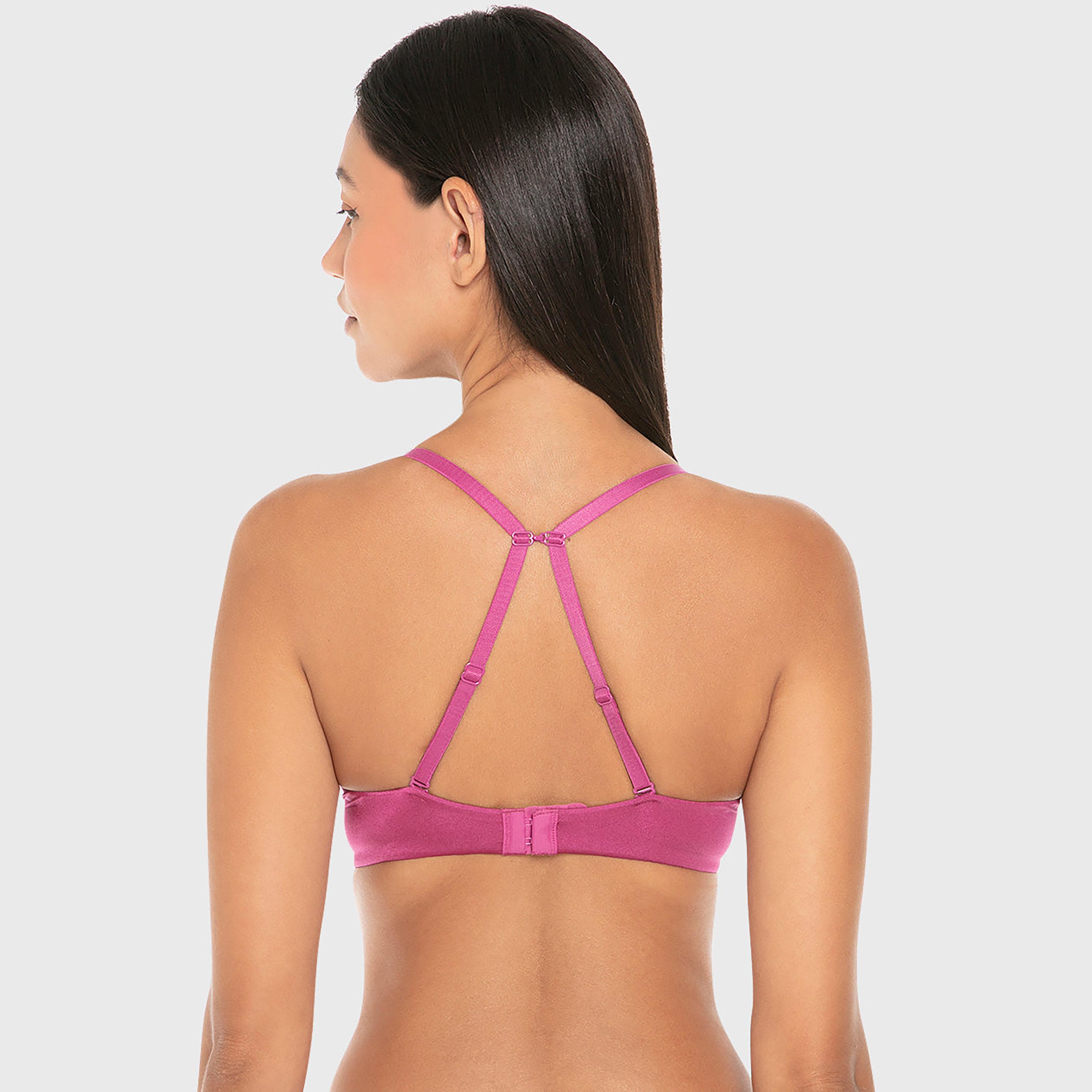 Isla & Evie Luxe Fashion Lace Wired High Support Padded Women's Double Push-Up Plunge Bra-women-clothing-lingerie-bras-image-3